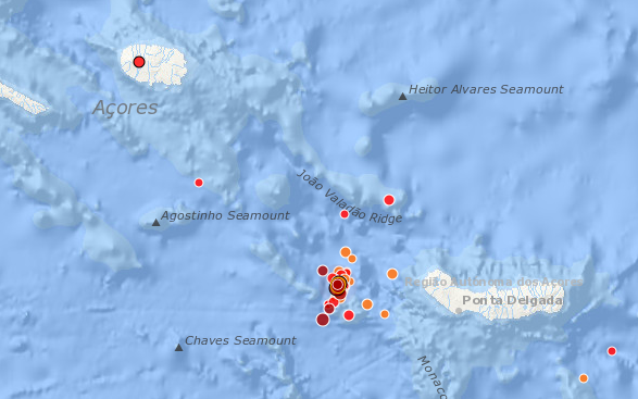 Açores: sismo de magnitude 4,7 sentido na ilha de São Miguel
