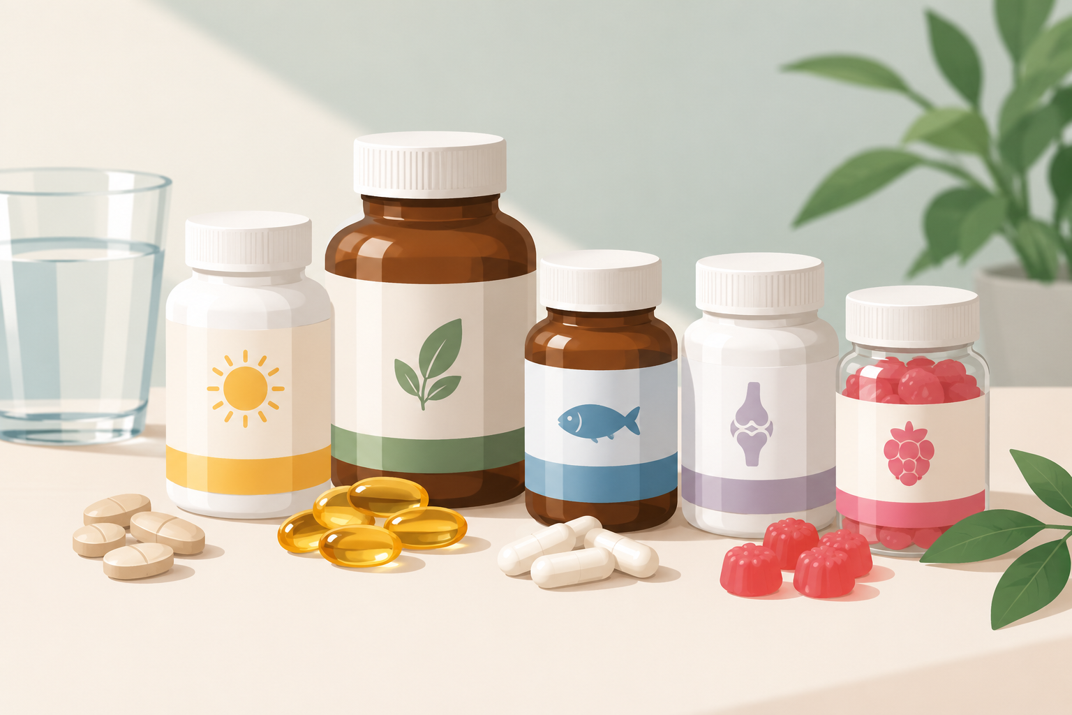 Gomas ou cápsulas alimentares? A dose certa é mais importante do que o formato dos suplementos
