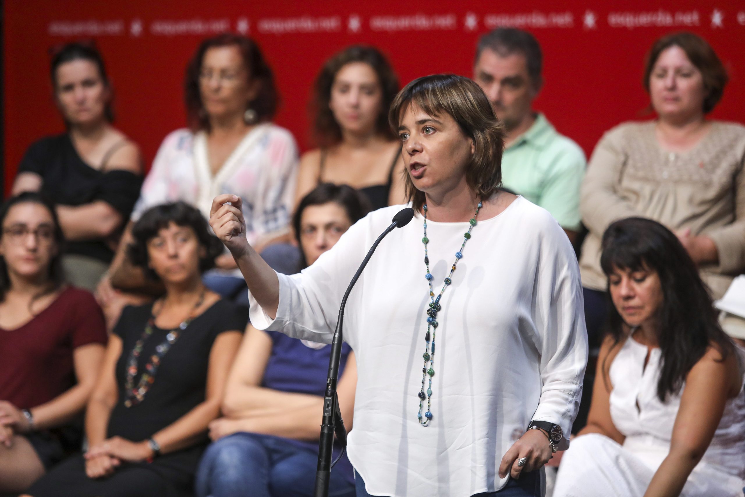 Catarina Martins intervém em Madrid na Universidade de Outono do Podemos