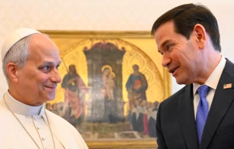 Vaticano insiste na paz em encontro entre Marco Rubio e o Papa Leão XIV
