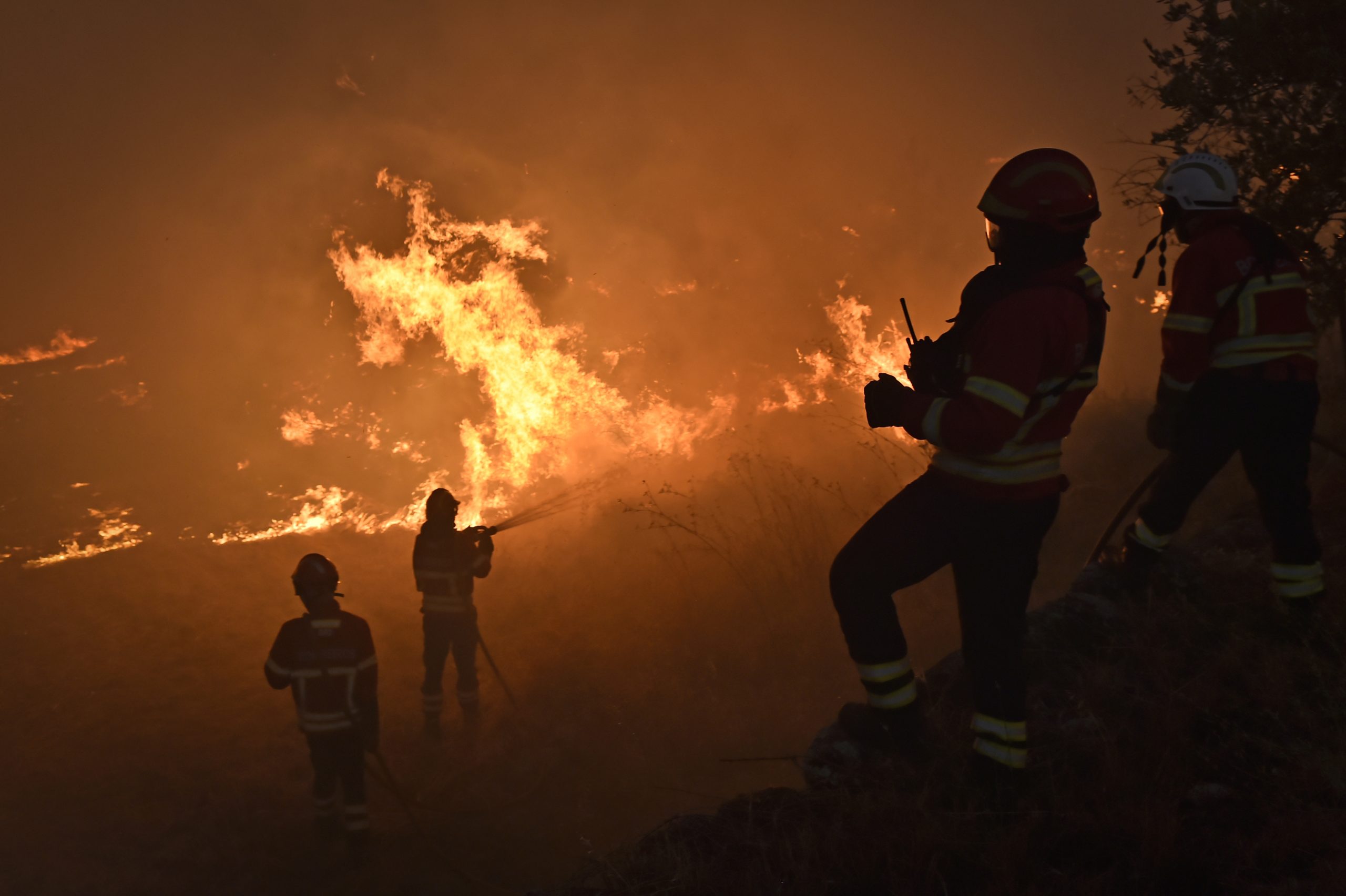 Mais de 100 operacionais combatem fogo em Ponte de Lima