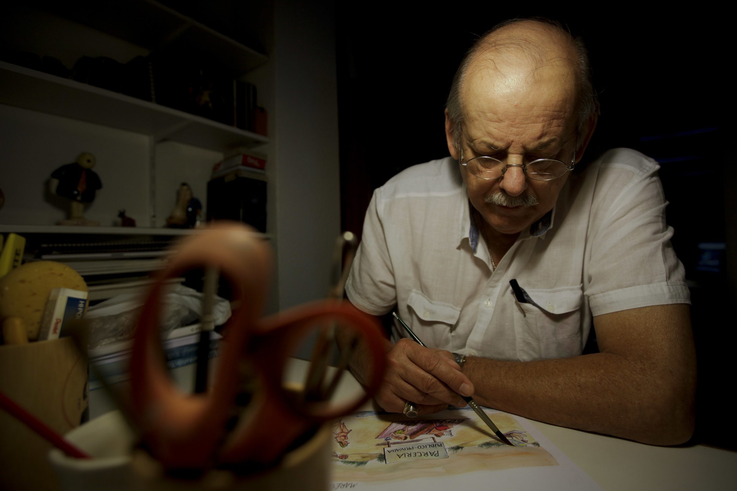 Augusto Cid: Museu Nacional da Imprensa lembra “traço singular” e lápis “muito afiado” do cartoonista