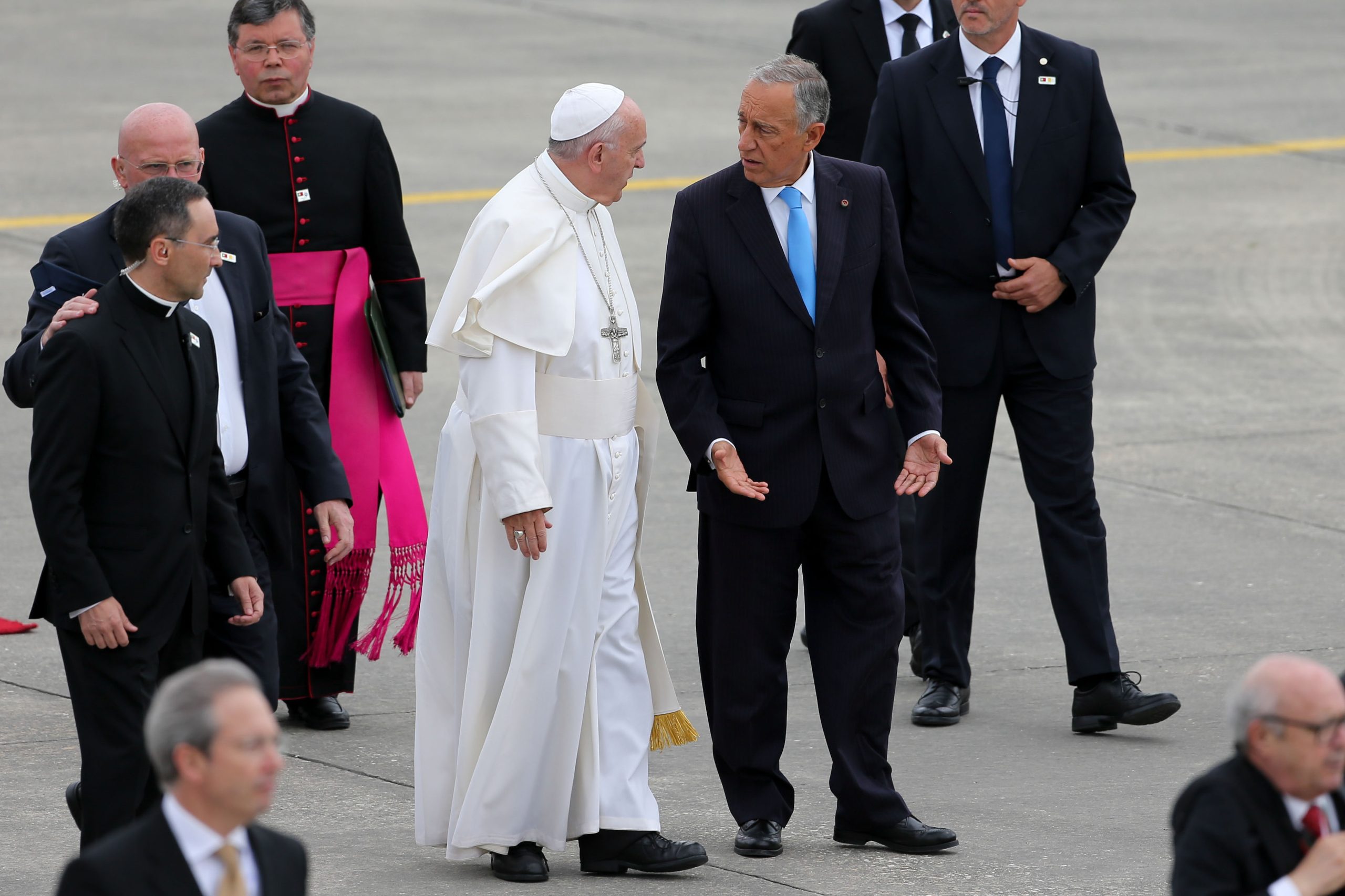 Papa Francisco despede-se de Portugal perante as três mais altas entidades do Estado