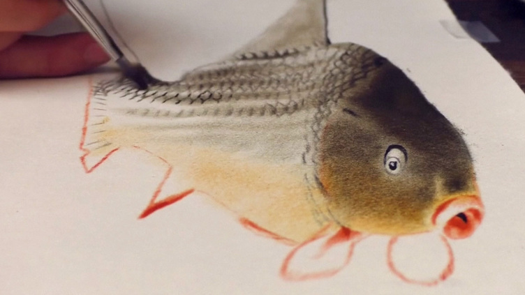 Como desenhar um peixe em 3D?