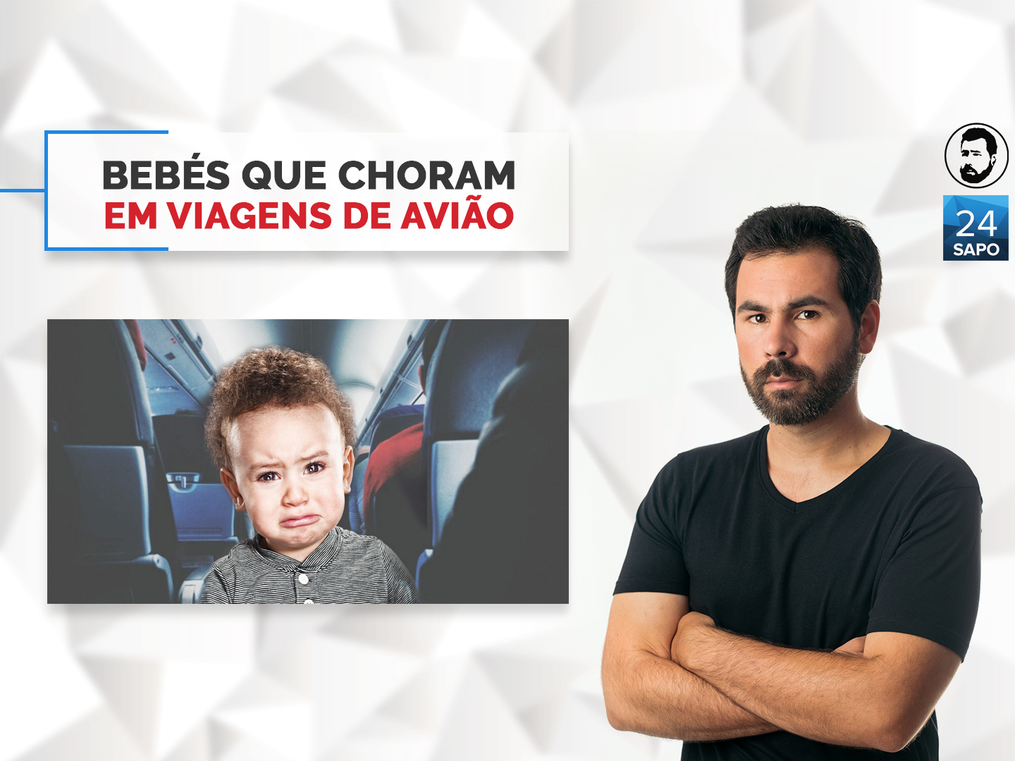 Bebés a chorar nos aviões
