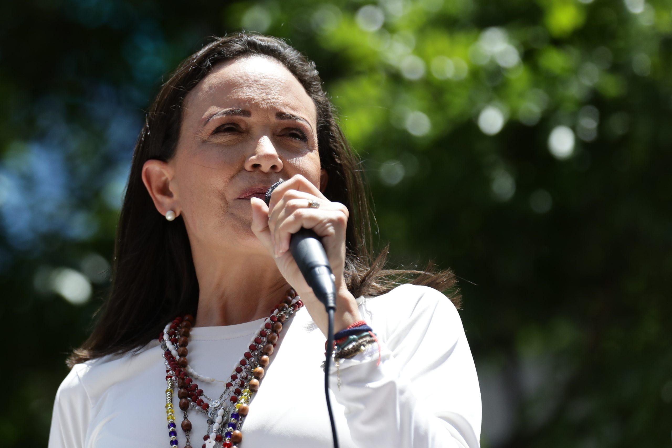 María Corina Machado reúne-se com Luís Montenegro em visita a Portugal