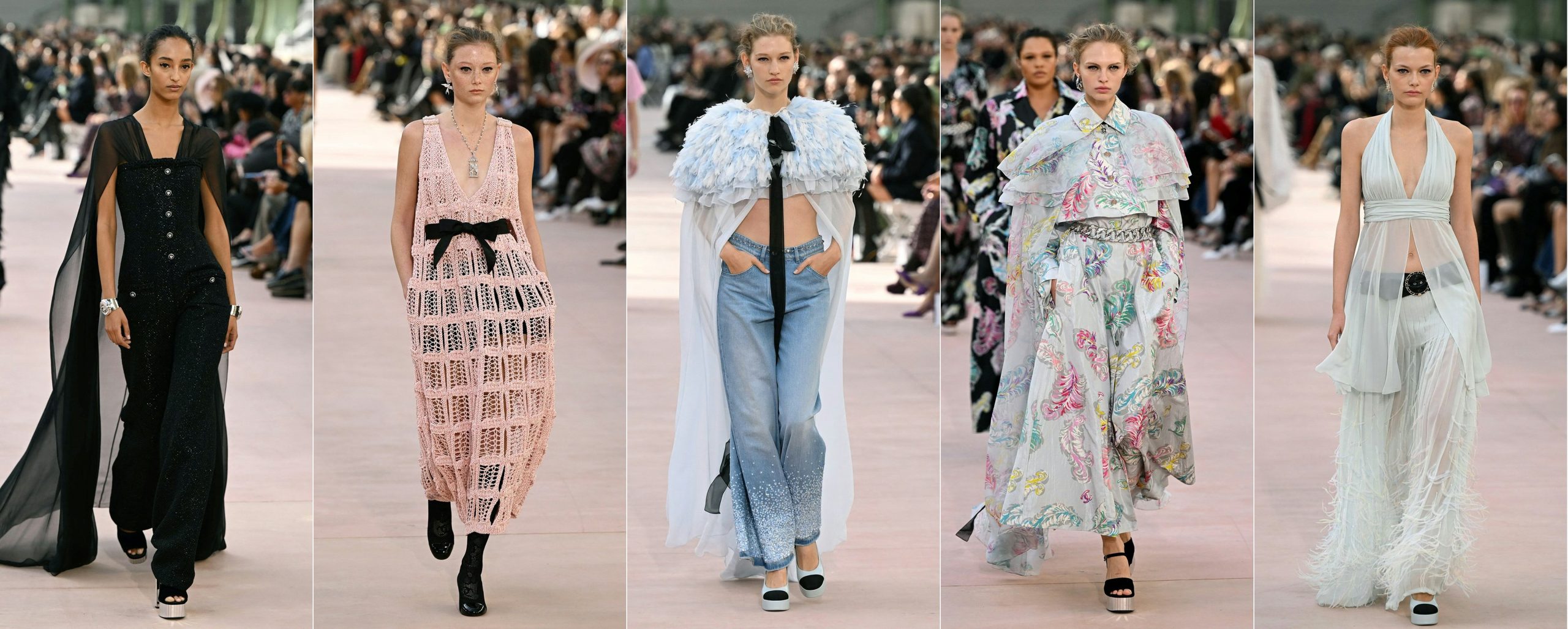 As imagens do desfile da Chanel no regresso ao Grand Palais, antes do anúncio do novo diretor artístico
