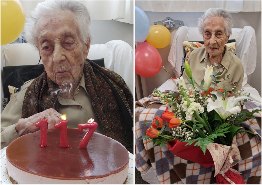 Pessoa mais velha do mundo, espanhola María Branyas, morre aos 117 anos