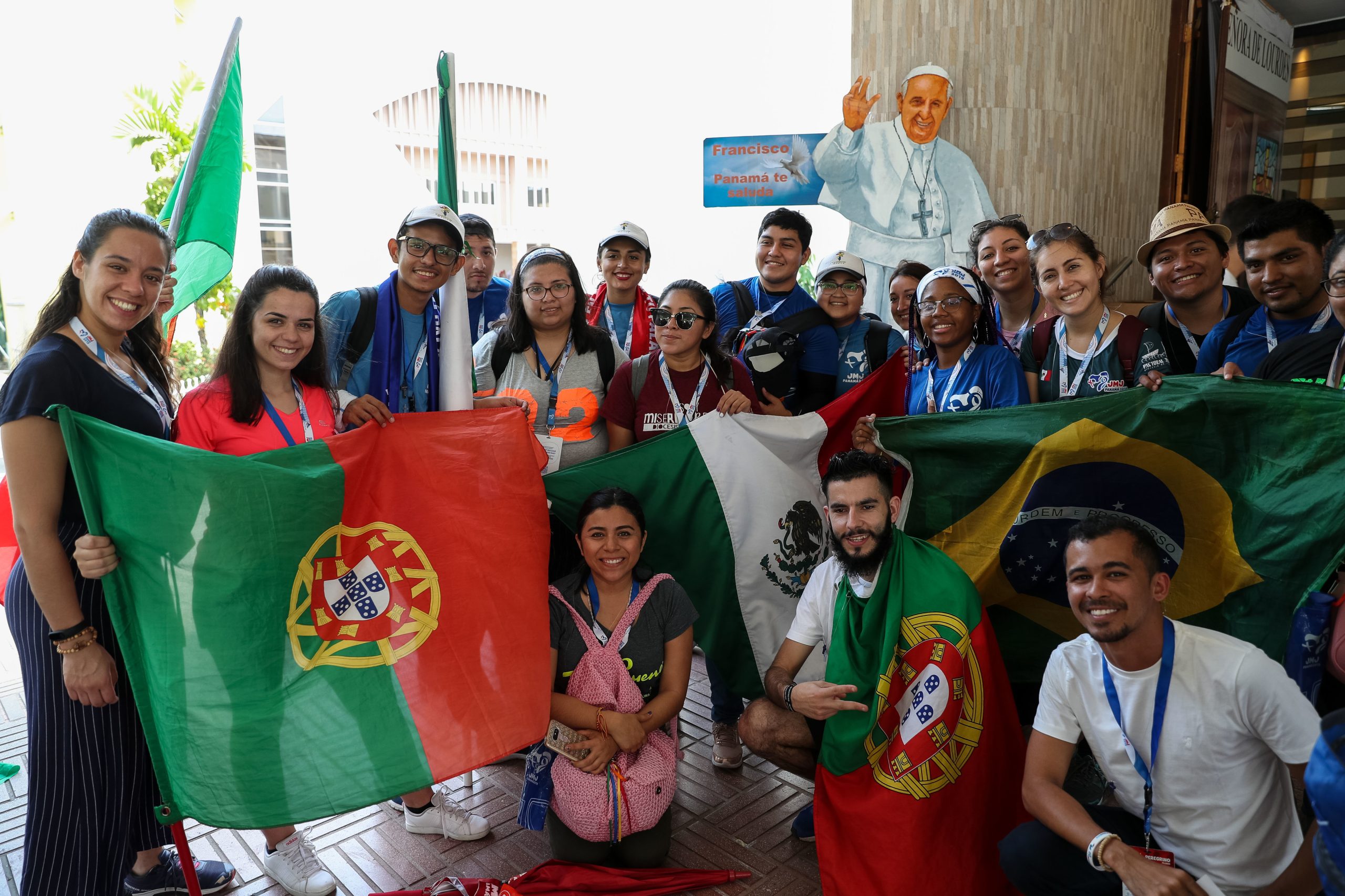 Peregrinos de língua portuguesa fazem a ‘fiesta’ na Cidade do Panamá