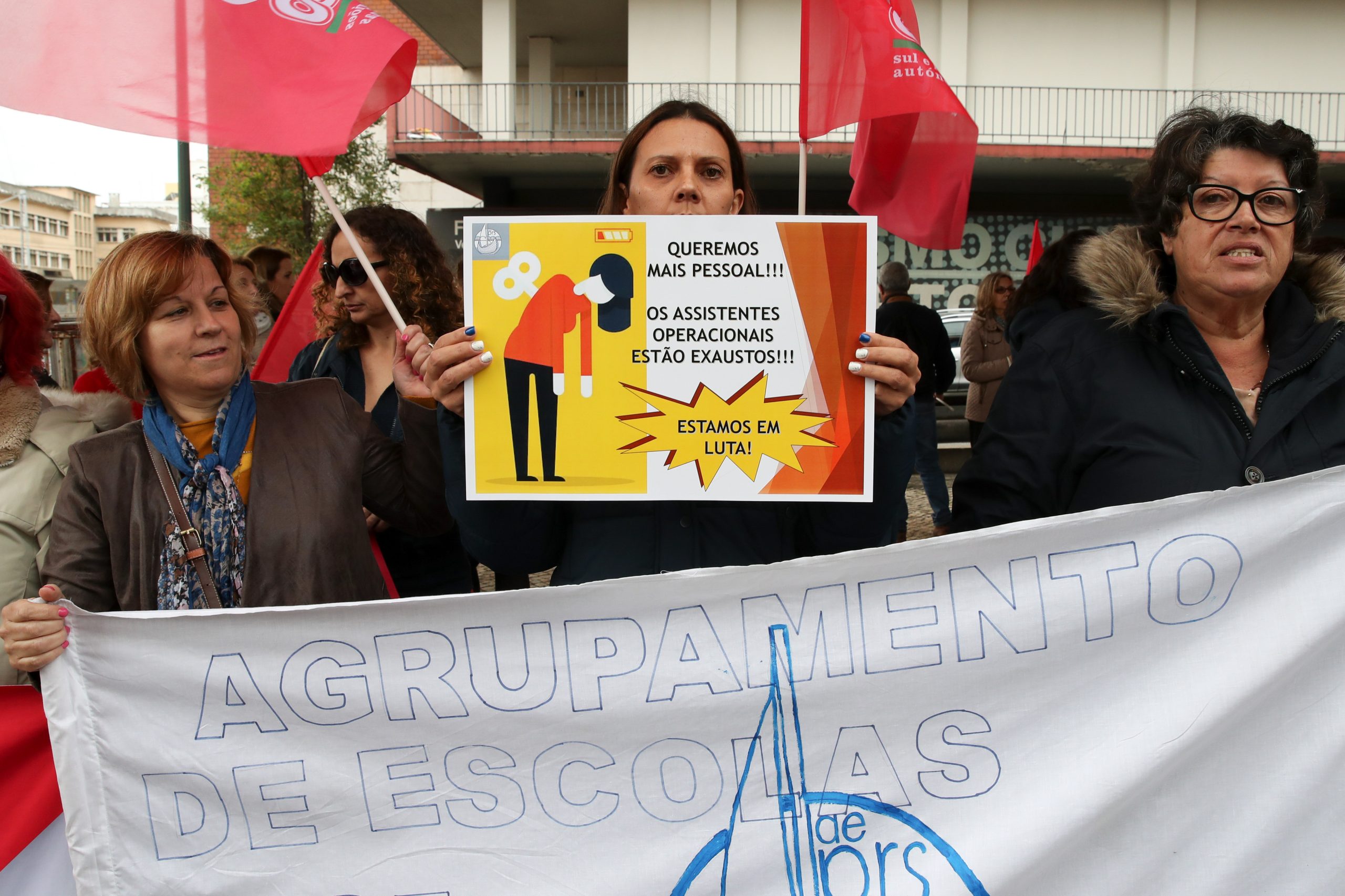 O dia foi de “gazeta” climática, mas as escolas já estavam fechadas devido à greve dos não docentes