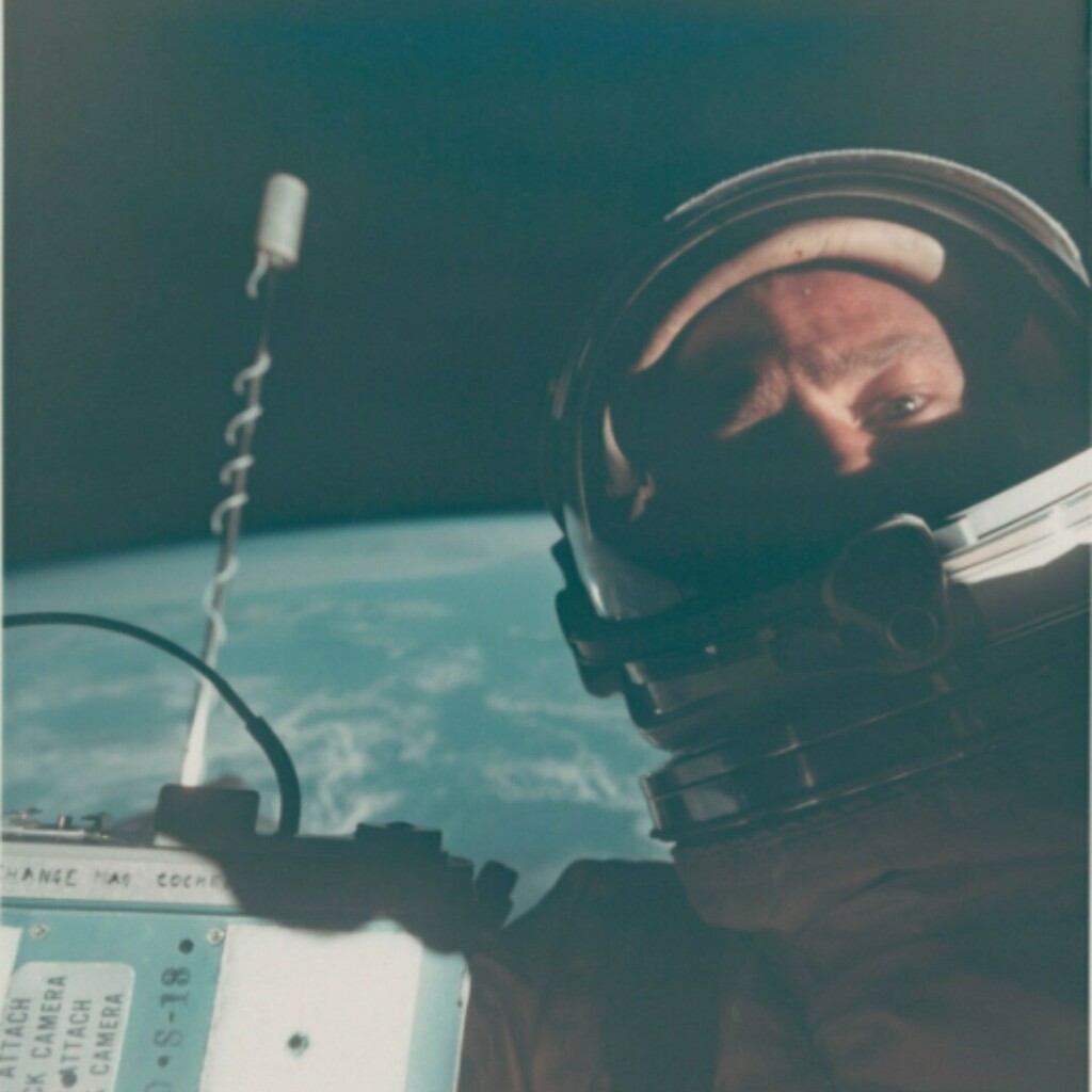 Fotografias históricas da NASA em leilão. Entre as fotos está a primeira ‘selfie’ no espaço