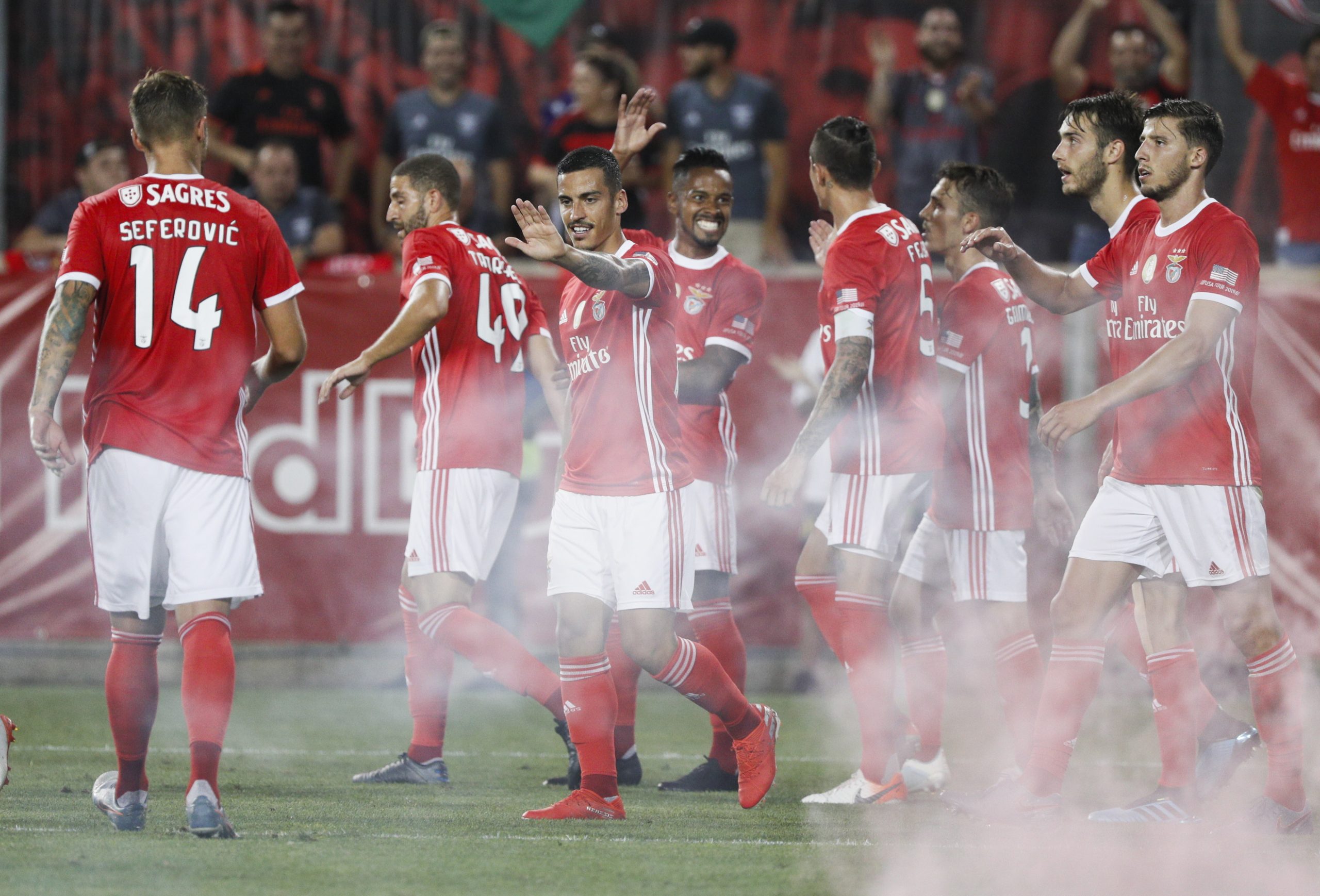 Sucesso nos Estados Unidos ‘embala’ Benfica para o dérbi da Supertaça