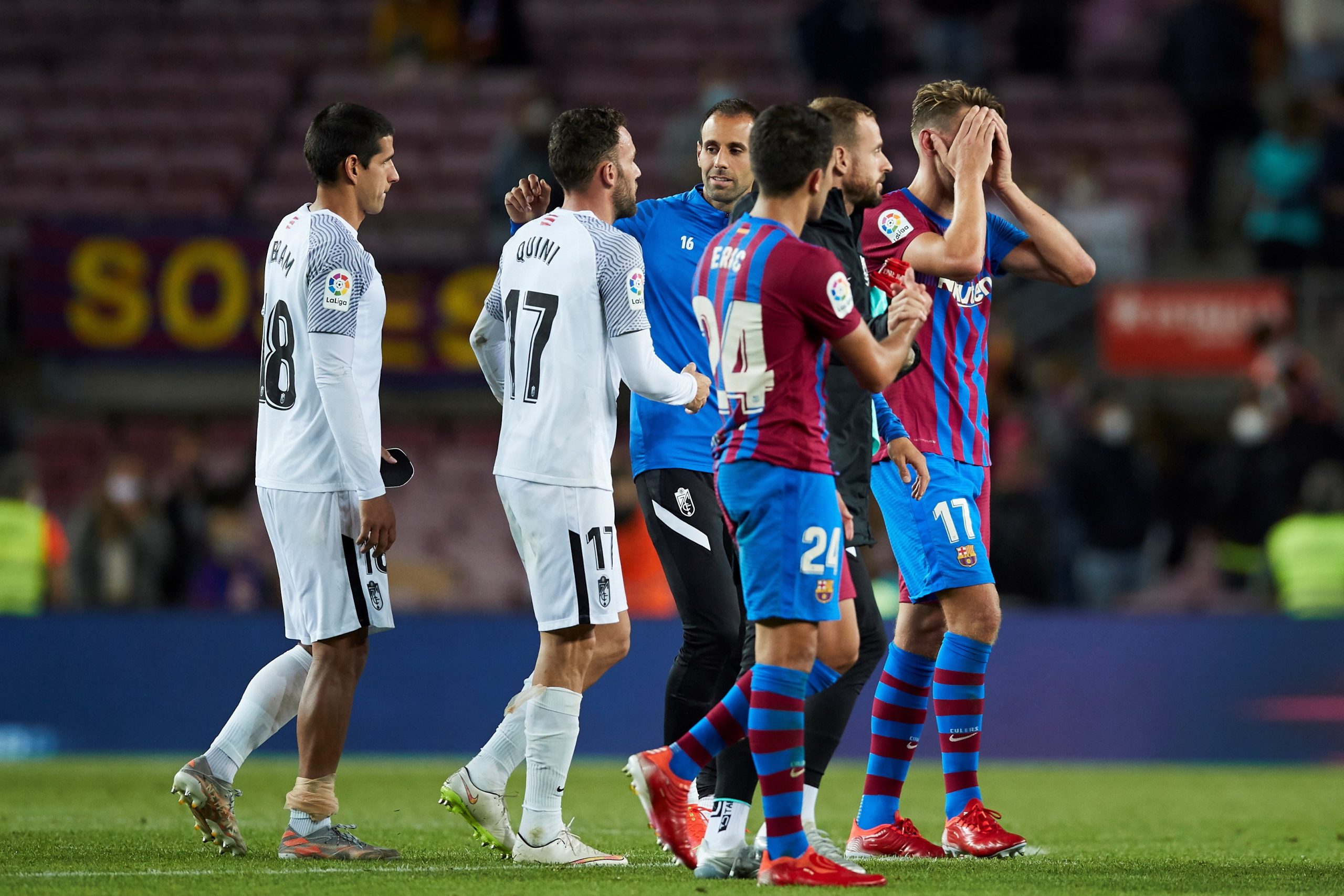 Domingos Duarte marca e dá um ponto ao Granada em casa do FC Barcelona