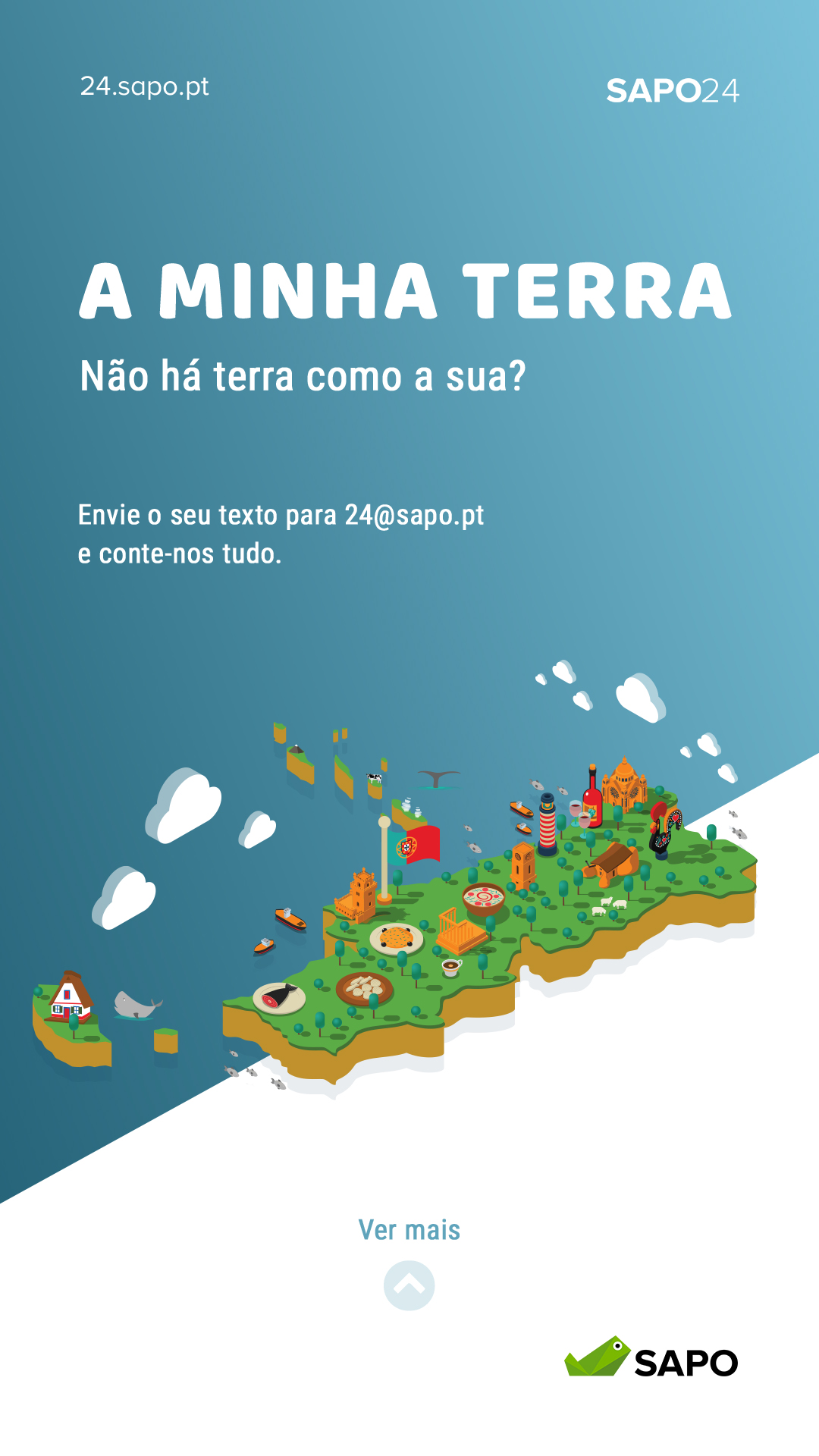 Não há terra como a sua? Conte-nos tudo