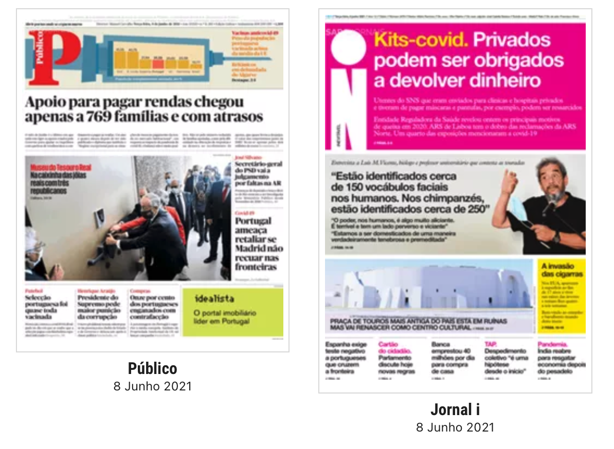 Revista de Imprensa: As irritações do Governo com Espanha, britânicos em debandada do Algarve e a seleção nacional vacinada
