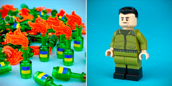 Figuras de Zelensky em estilo “Lego” permitem angariar cerca de 131 mil euros para ajudar refugiados