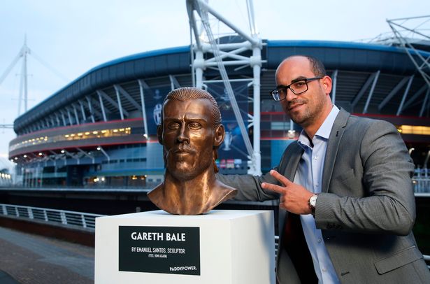 Lembra-se do busto de Cristiano Ronaldo? Escultor está de volta… agora com o de Gareth Bale