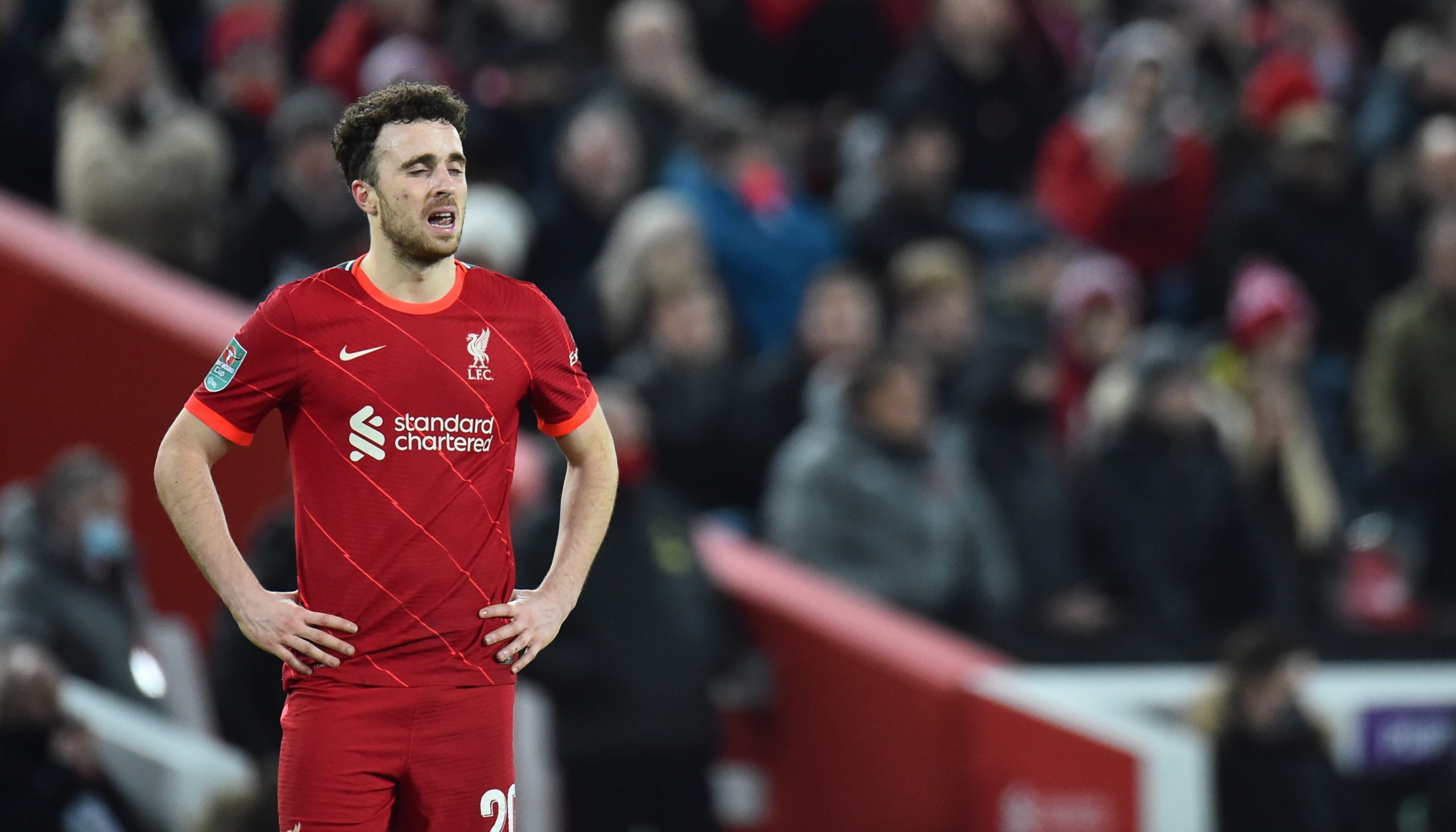 Liverpool segue na Taça de Inglaterra com golo de Diogo Jota e estreia de Luís Díaz