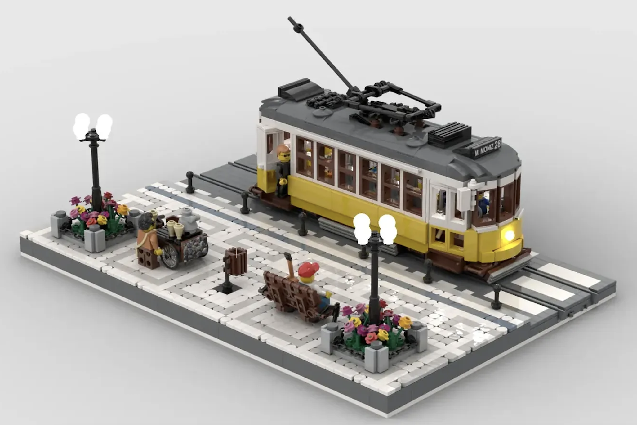 Histórico Elétrico 28 vai ser avaliado pela LEGO. Projeto da família Alabaça atinge os 10 mil apoiantes