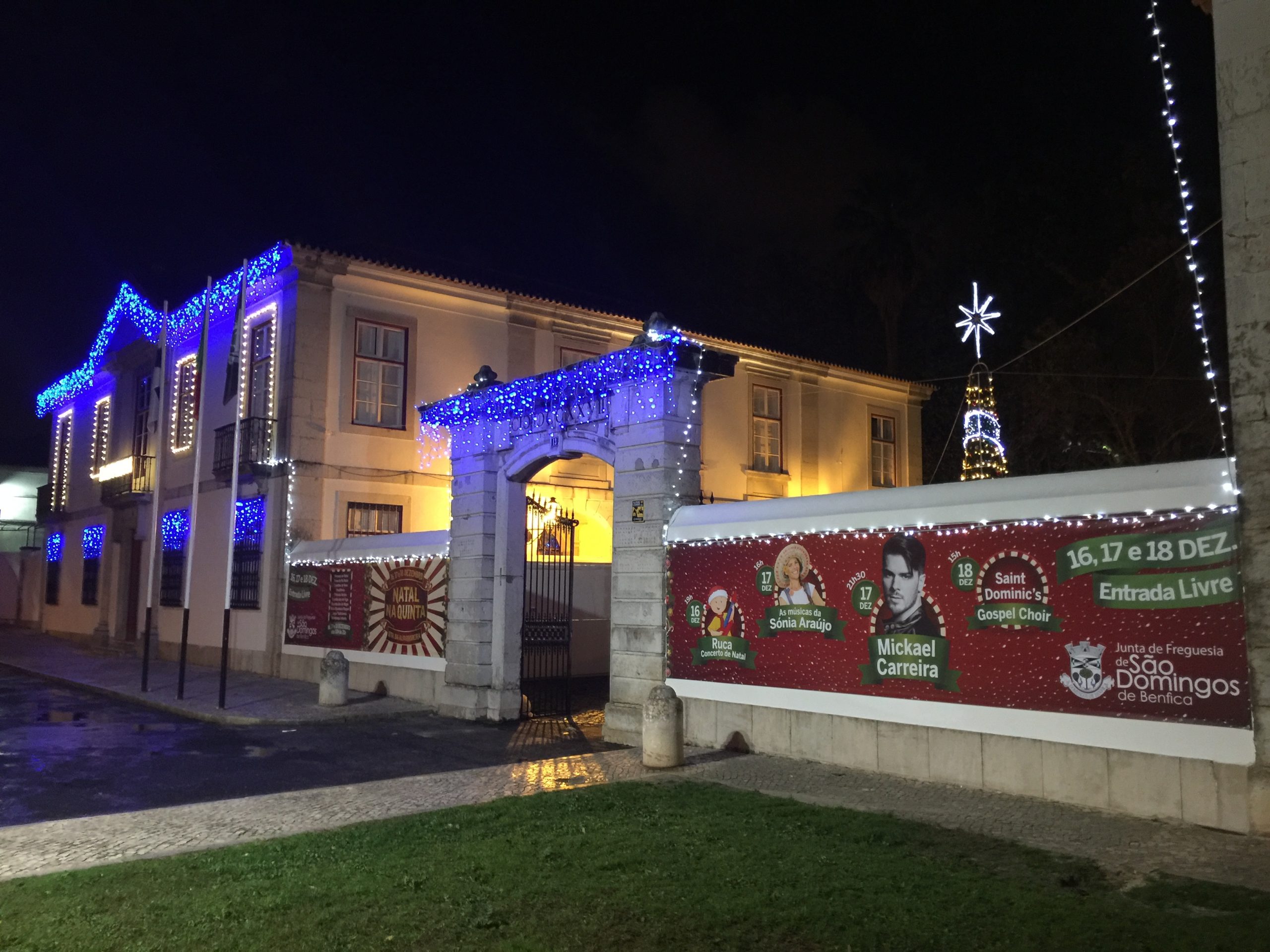 Mickael Carreira e Sónia Araújo dão música à aldeia de Natal do Palácio da Alfarrobeira