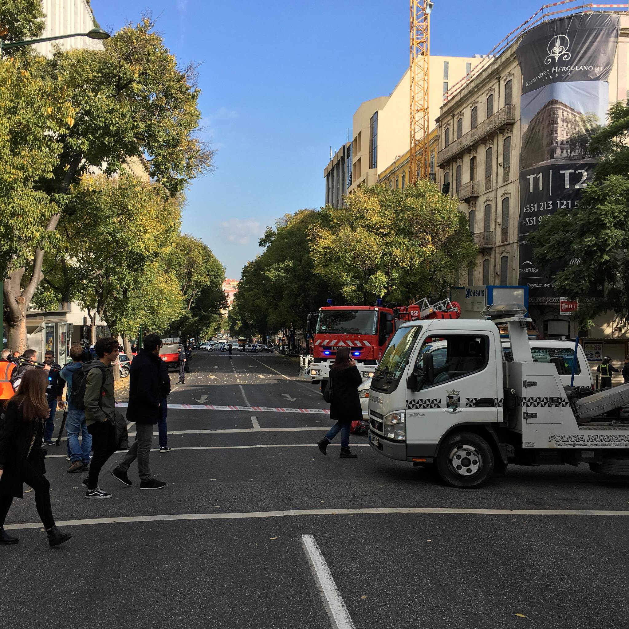 Derrocada em Lisboa: Empresa responsável pela obra pediu inquérito
