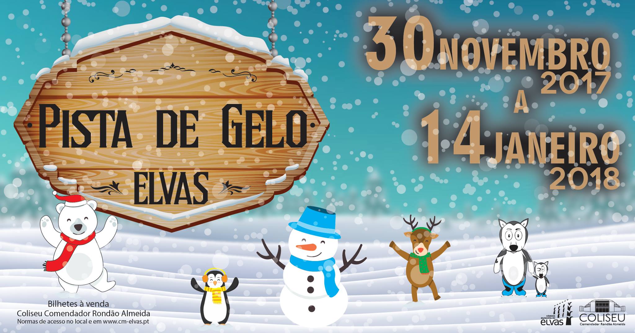 Pista de gelo instalada em Elvas para animar Natal e atrair turistas espanhóis