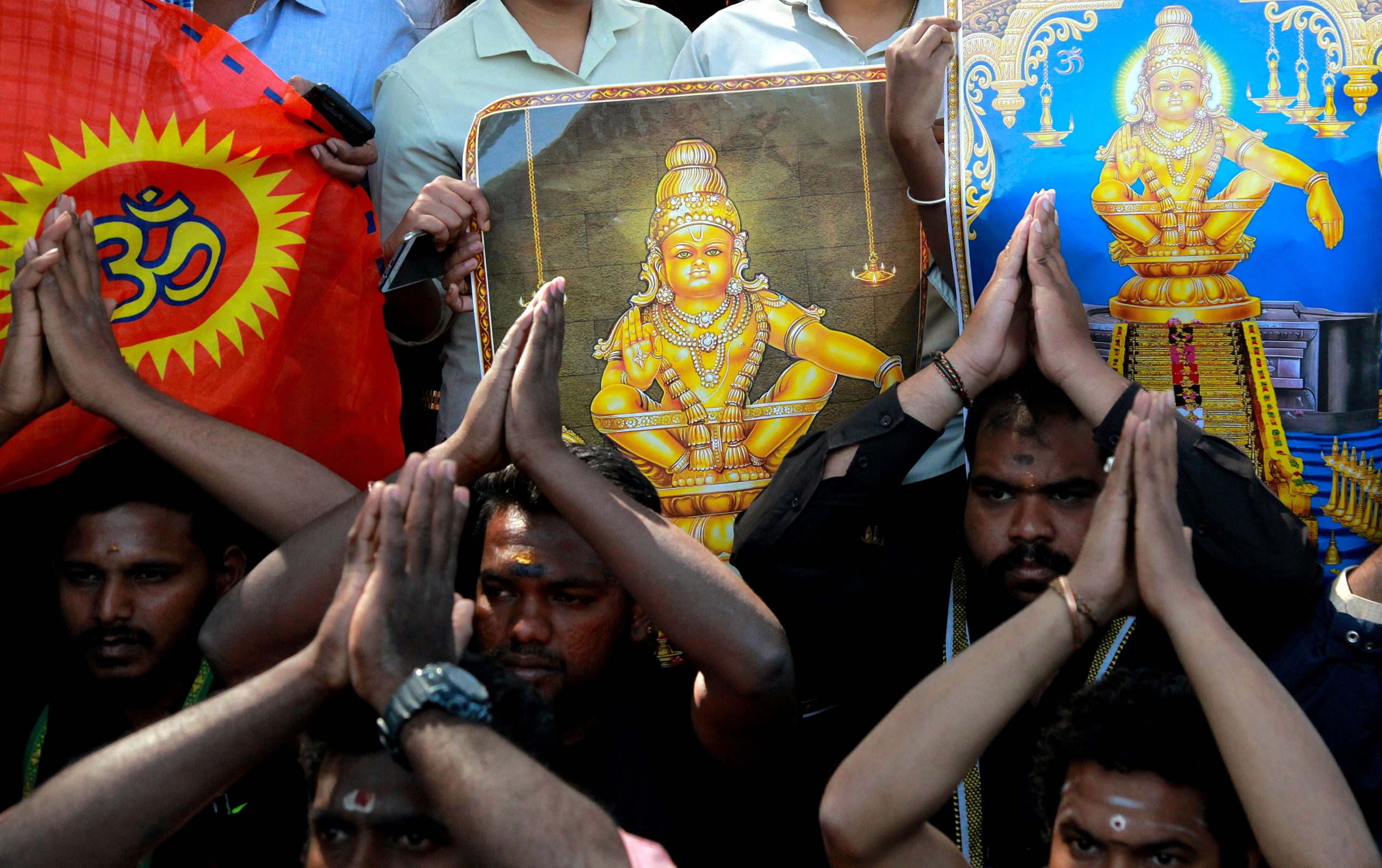 Mais de 750 detidos nas manifestações contra entrada de mulheres em templo hindu