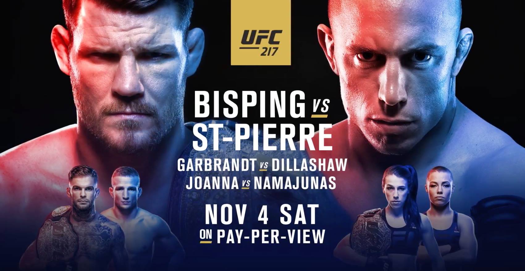 Antevisão do UFC217 em direto: “Este pode ser o evento do ano”