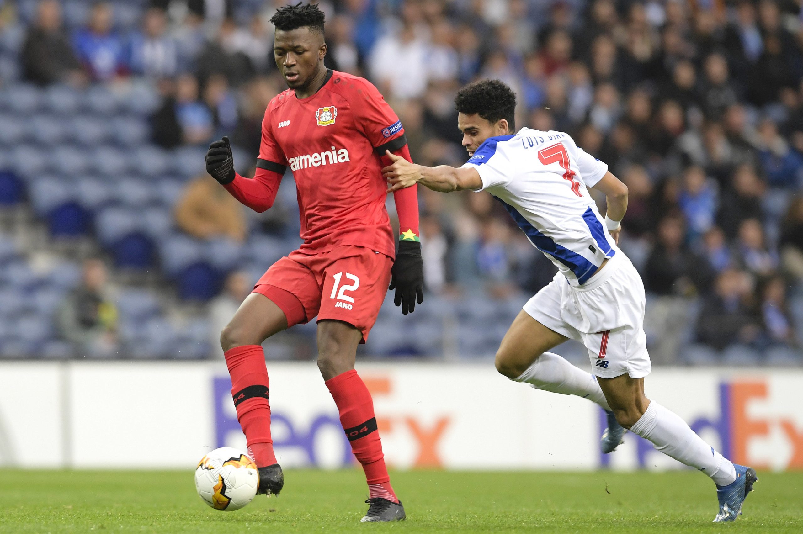 Luis Díaz sofreu rotura muscular na coxa direita e falhou treino do FC Porto