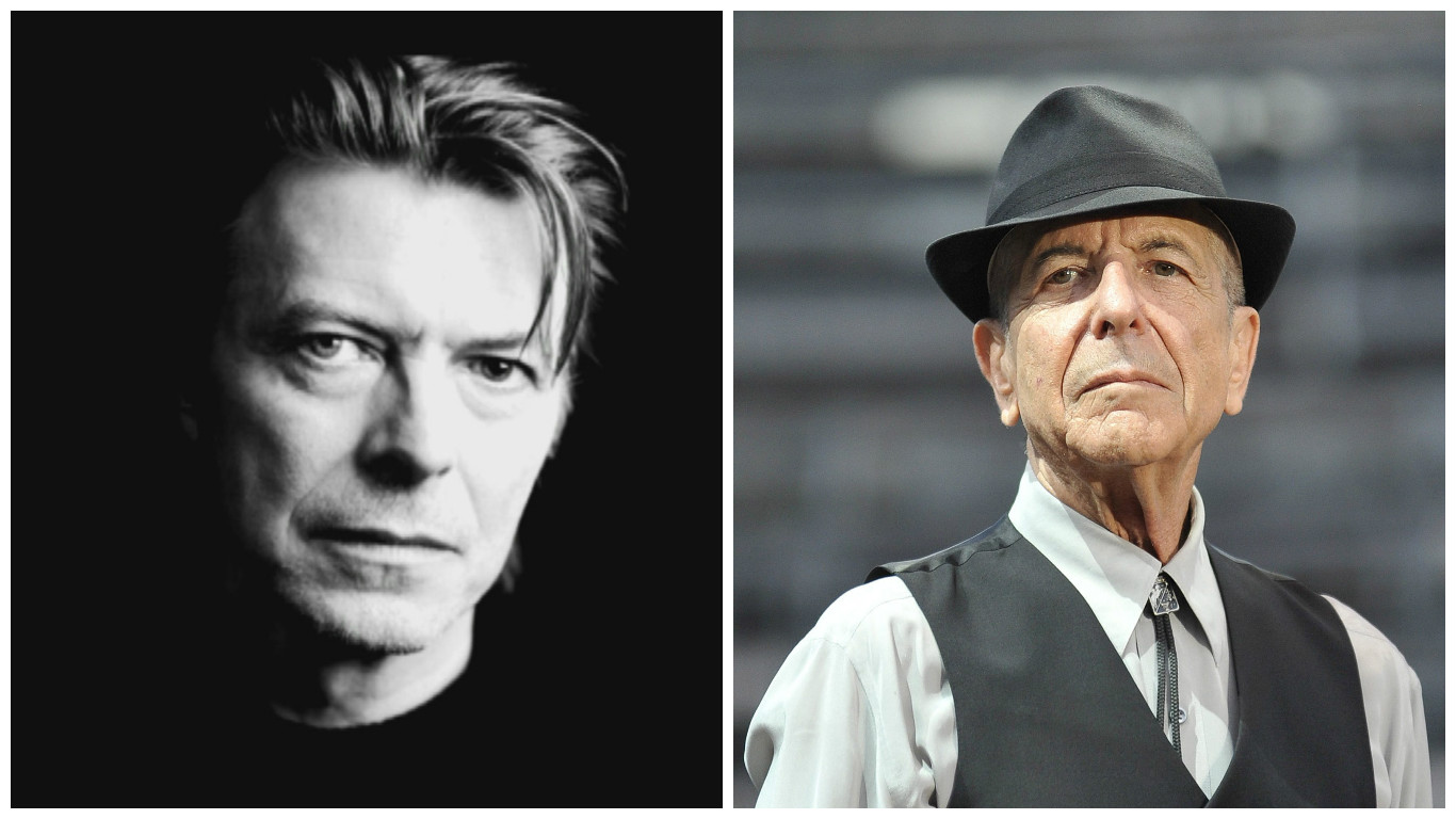 David Bowie e Leonard Cohen entre os nomeados aos Brit Awards