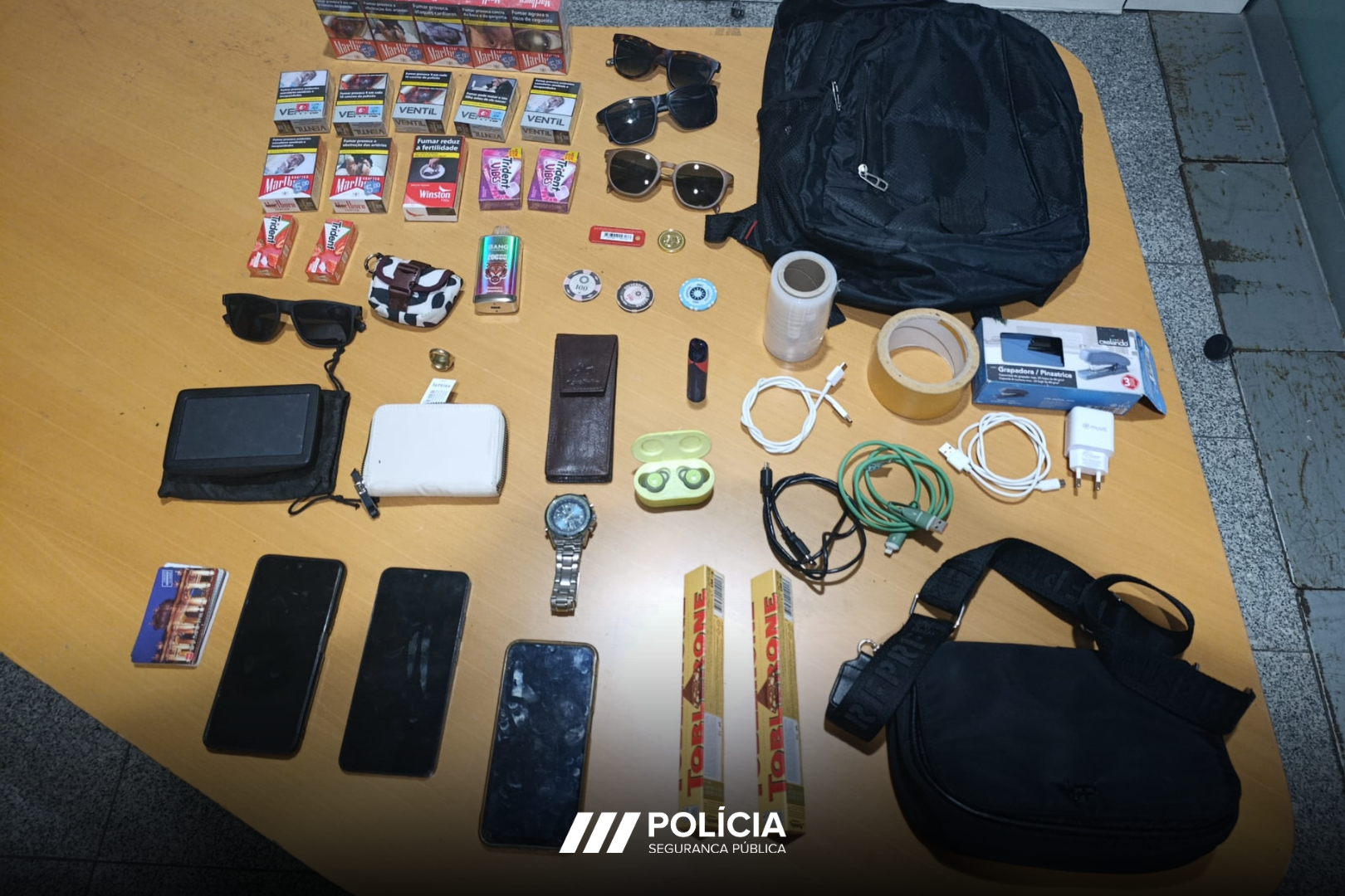 Quatro detidos, carro, droga, munições, artigos de luxo e bens furtados. Como a PSP pôs fim a uma quadrilha em Espinho