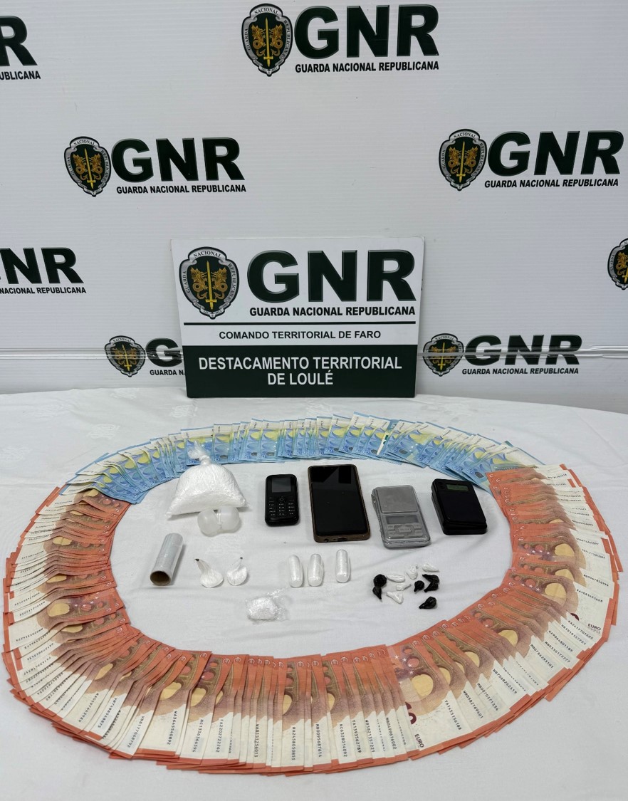 Algarve. Detido com mais de 1100 doses de cocaína