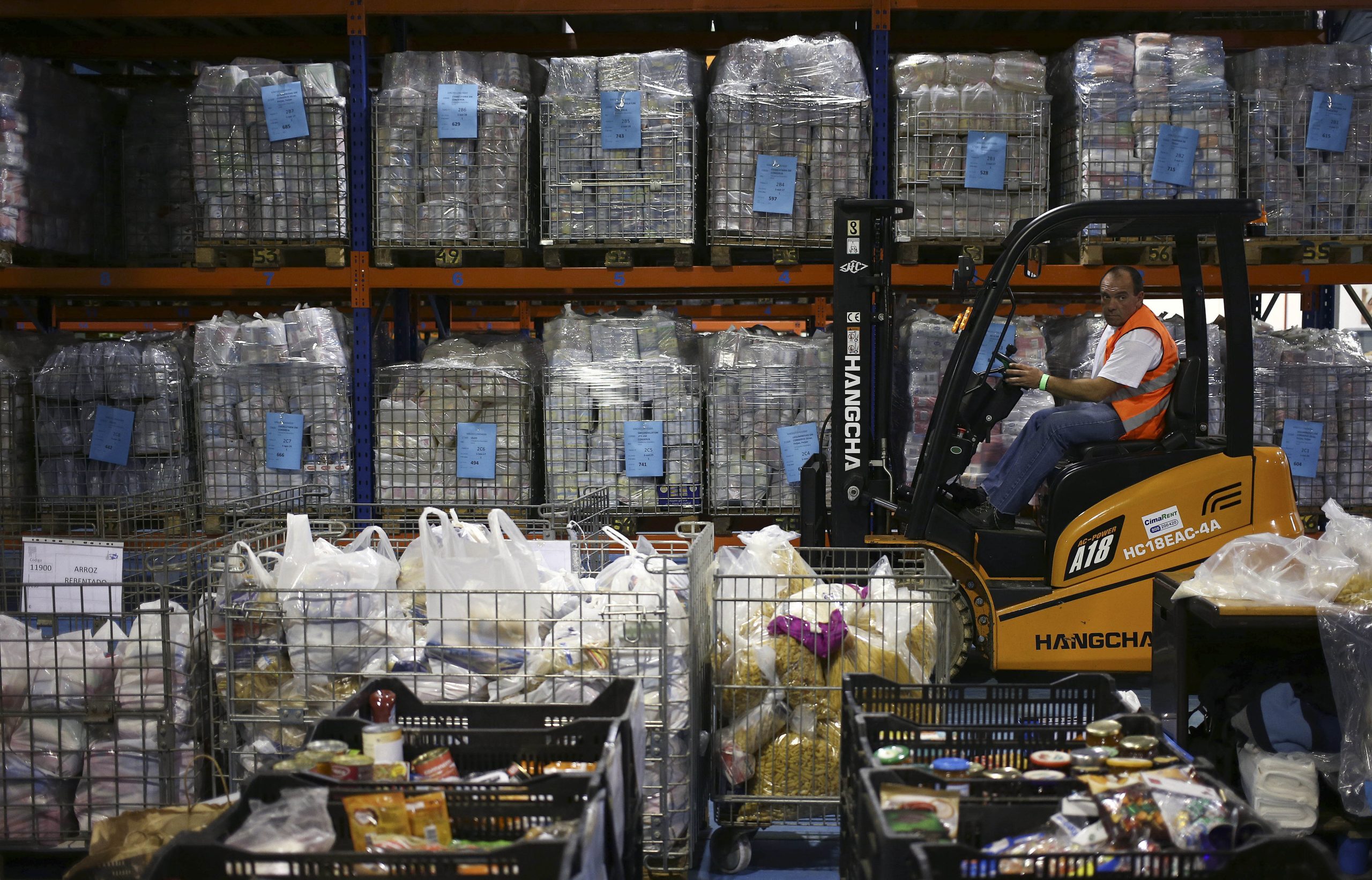 Mais de 1.600 toneladas de alimentos doados ao Banco Alimentar, mostra balanço provisório