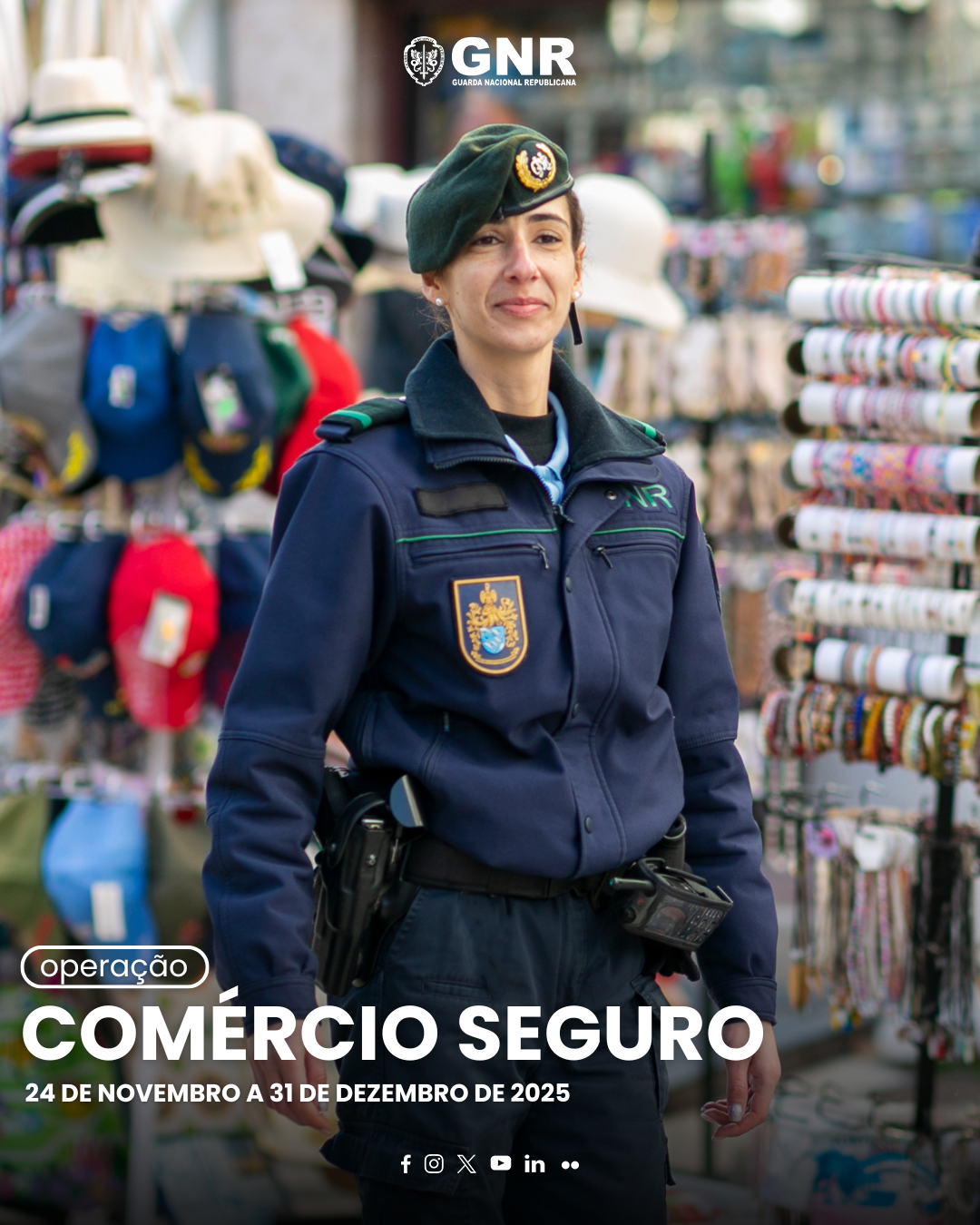 GNR lança operação “Comércio Seguro 2025” com dicas para comerciantes e consumidores