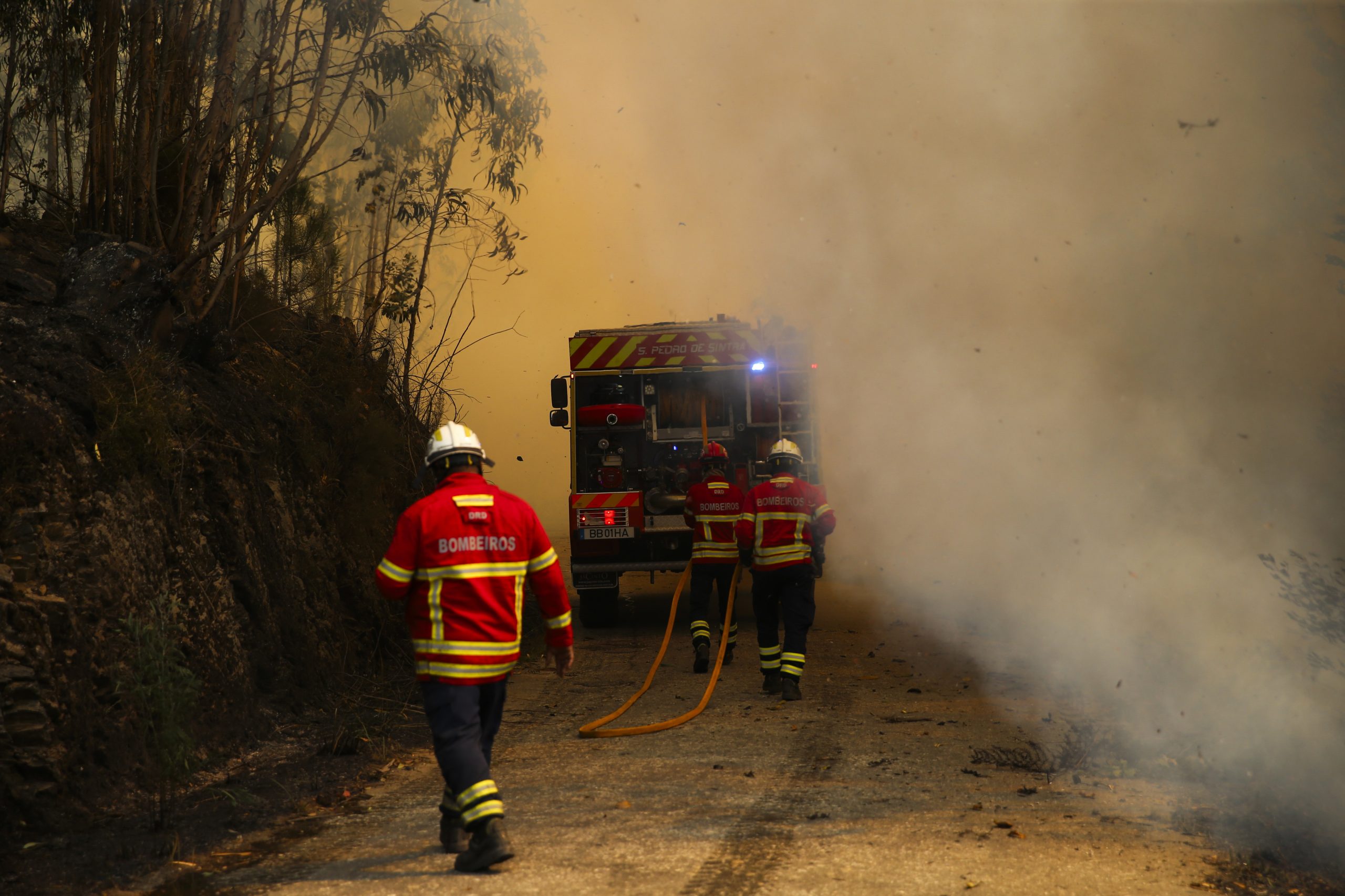 Incêndio em Loulé já não está junto a casas, mas conta ainda com duas frentes ativas, uma que “preocupa as autoridades”