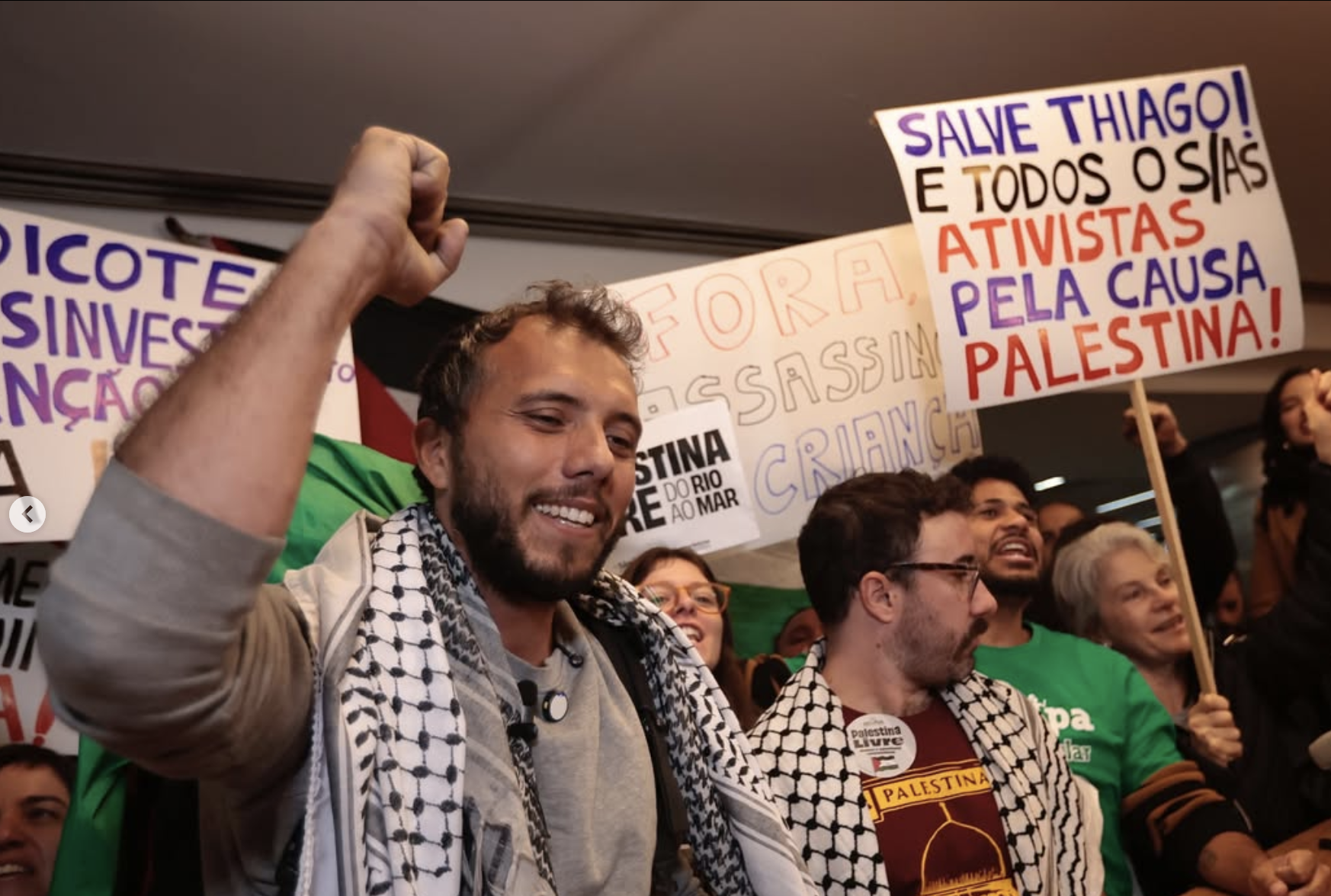 Quem é Thiago Ávila, ativista brasileiro, que leva a causa palestina ao encontro do BE?