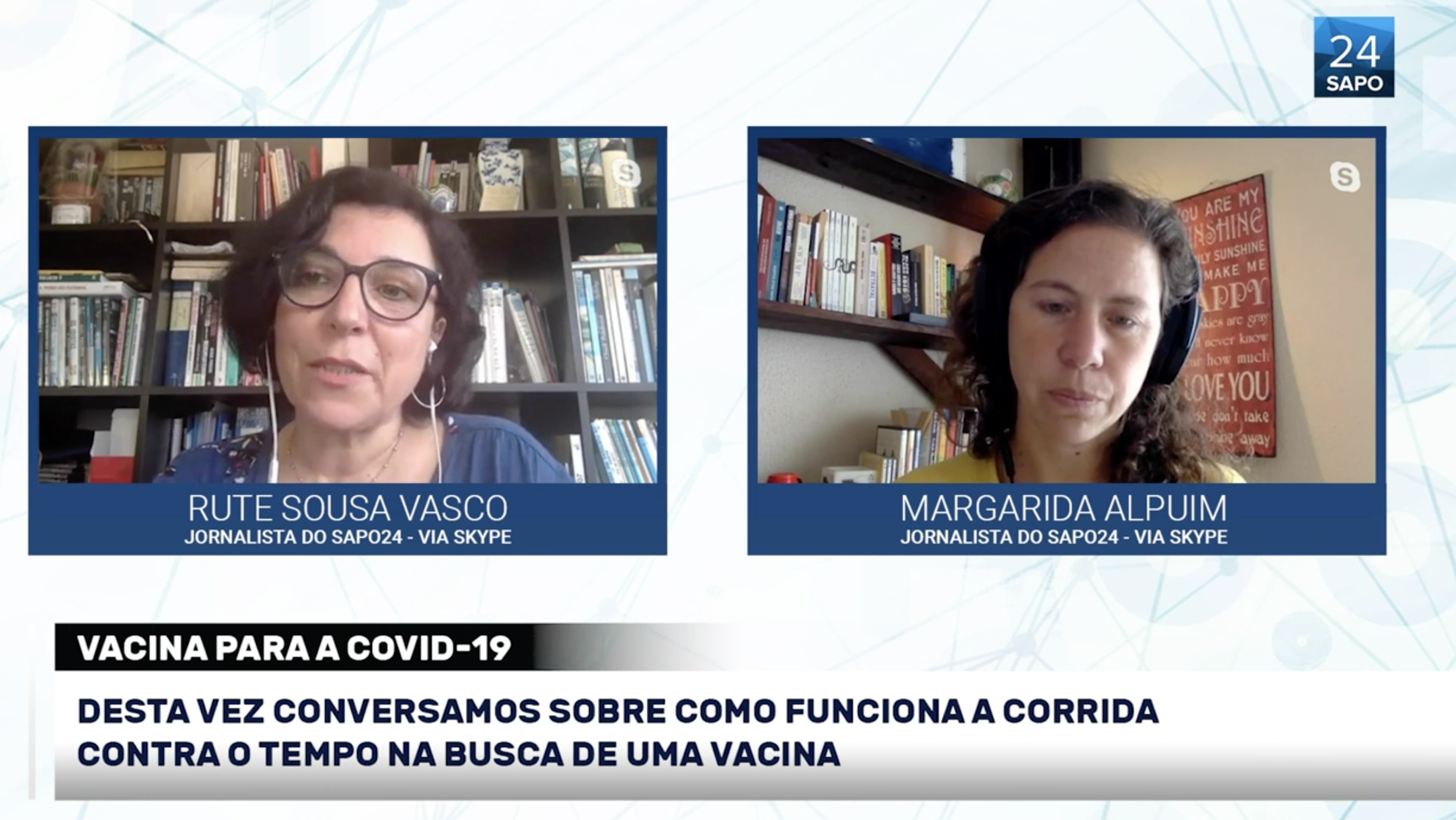 Vacinas para Covid-19: como funciona esta corrida contra o tempo e quais a frentes mais promissoras. Uma conversa no SAPO24
