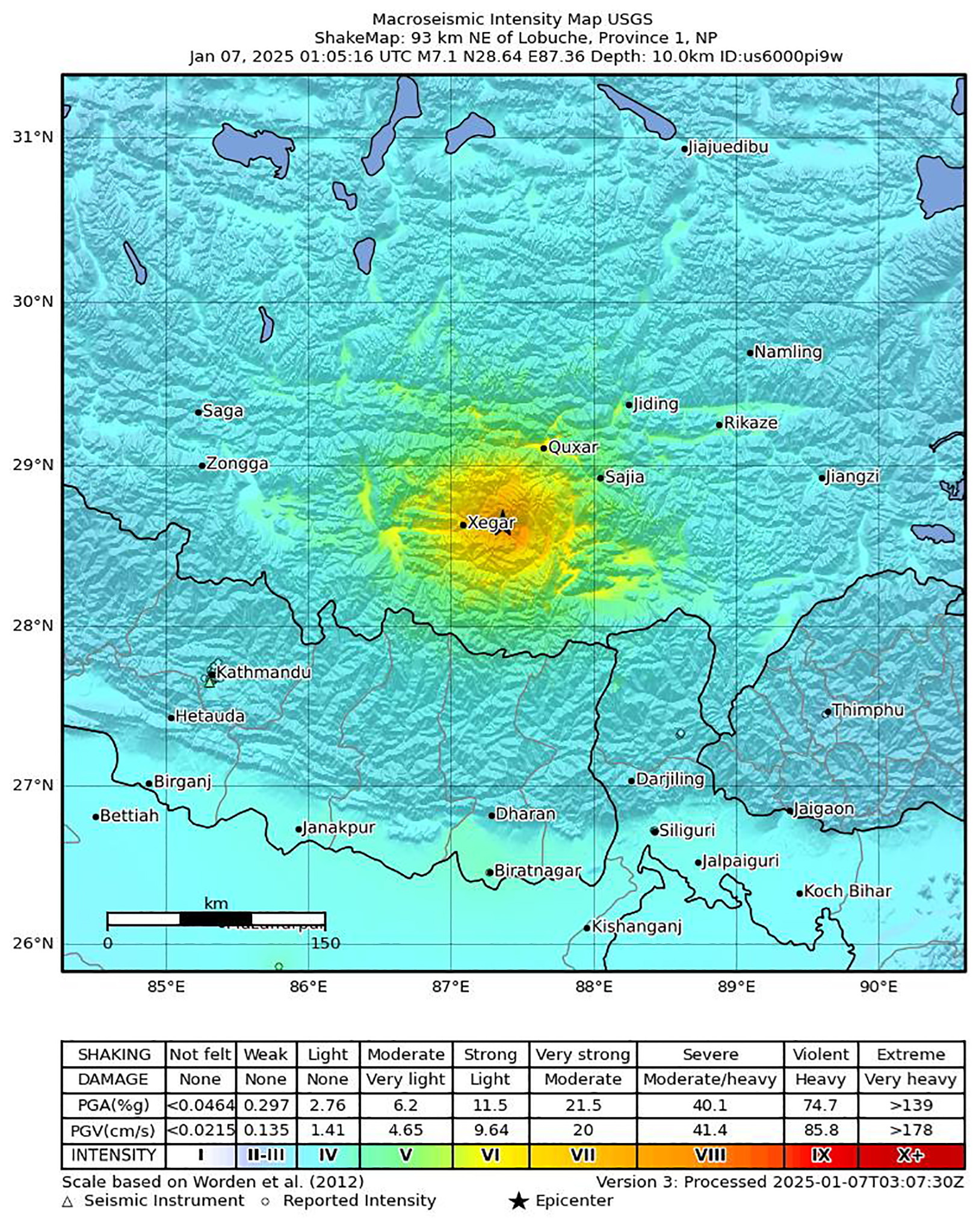 Sismo de 6,8 na escala de Richter no Tibete. Há pelo menos 53 mortos
