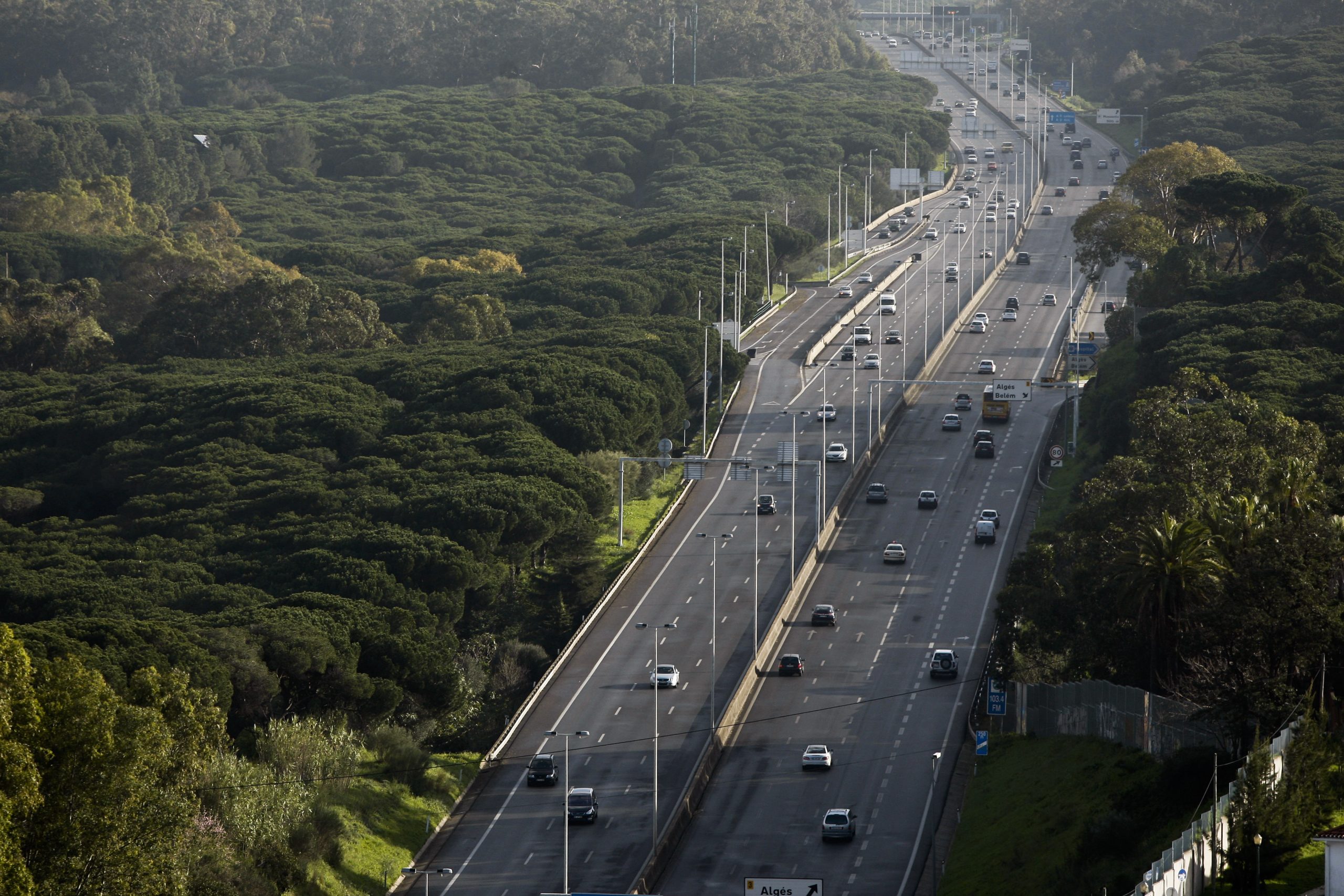 Trânsito circula com normalidade após acidente na A5 no sentido Cascais-Lisboa