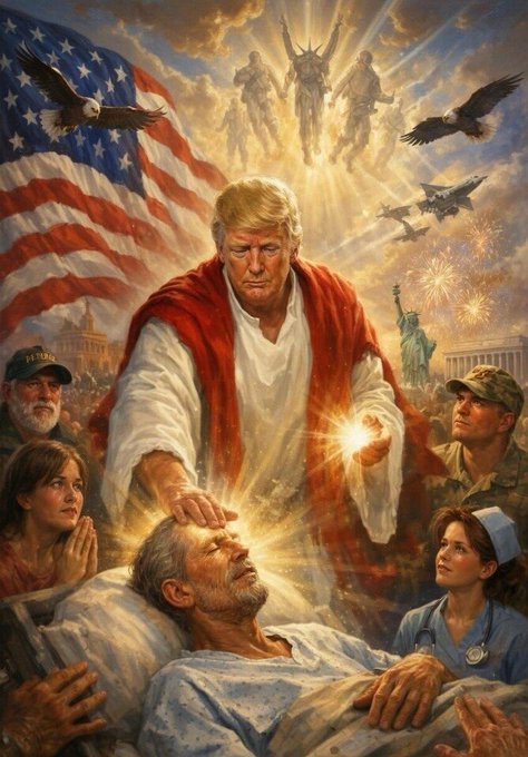 Trump apaga imagem gerada por IA onde surge como figura semelhante a Cristo