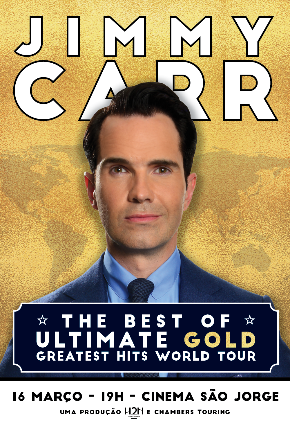 Jimmy Carr traz o melhor de si a Lisboa… mas só no próximo ano