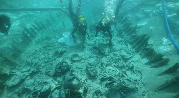 Tesouro romano submerso durante 1.700 anos encontrado numa praia em Maiorca