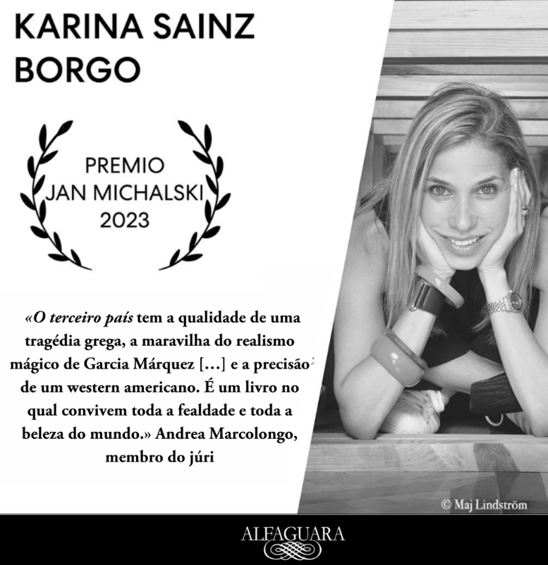 Karina Sainz Borgo vence Prémio Jan Michalski de Literatura com “O terceiro país”