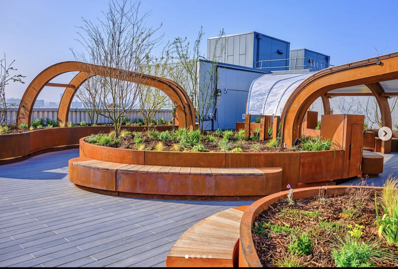 Primeiro terraço e jardim para doentes nos cuidados intensivos em Londres