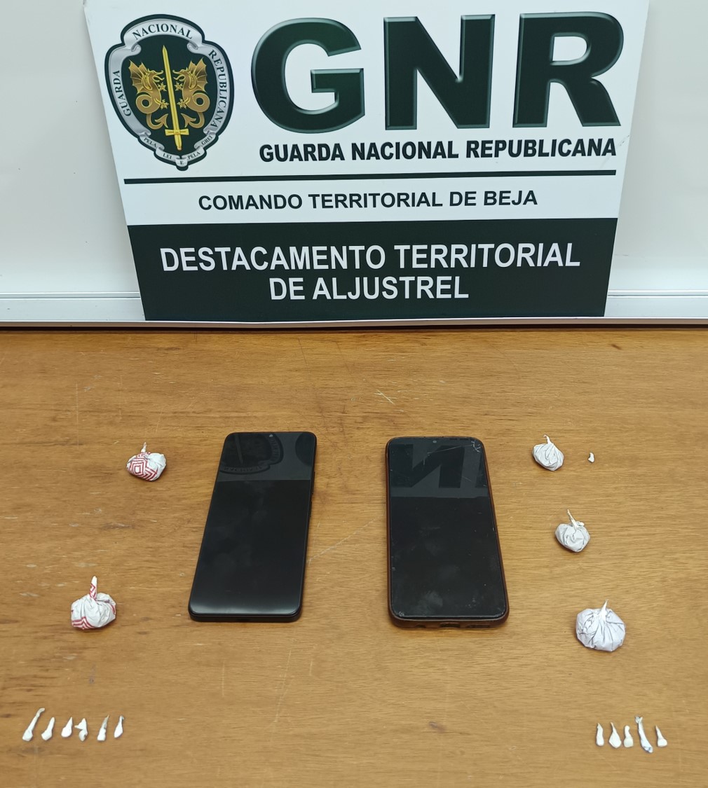 Três homens detidos por tráfico de droga em Ferreira do Alentejo