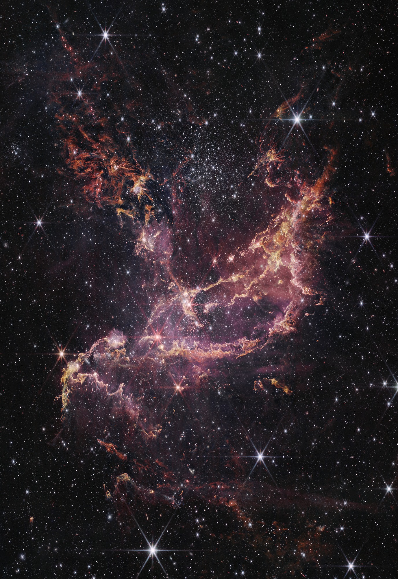 Telescópio da NASA revela estrelas coloridas com detalhes inéditos