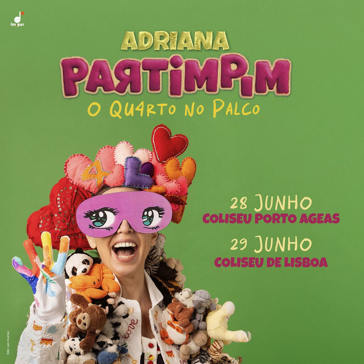 ‘O Quarto no Palco’ é o novo espetáculo de Adriana Partimpim que faz a sua estreia mundial em Portugal