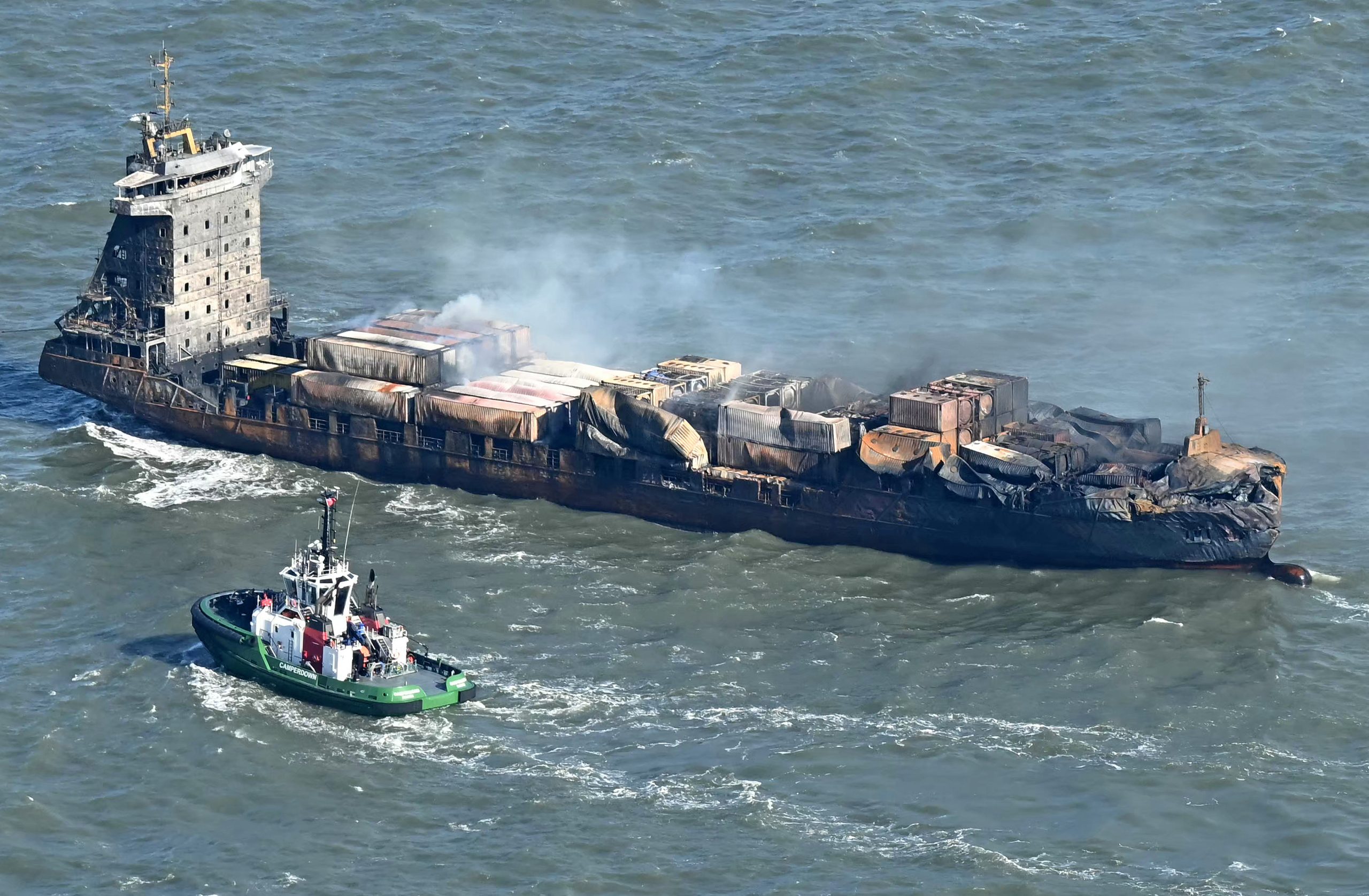 Homem detido por homicídio negligente em colisão de navios no Mar do Norte é russo