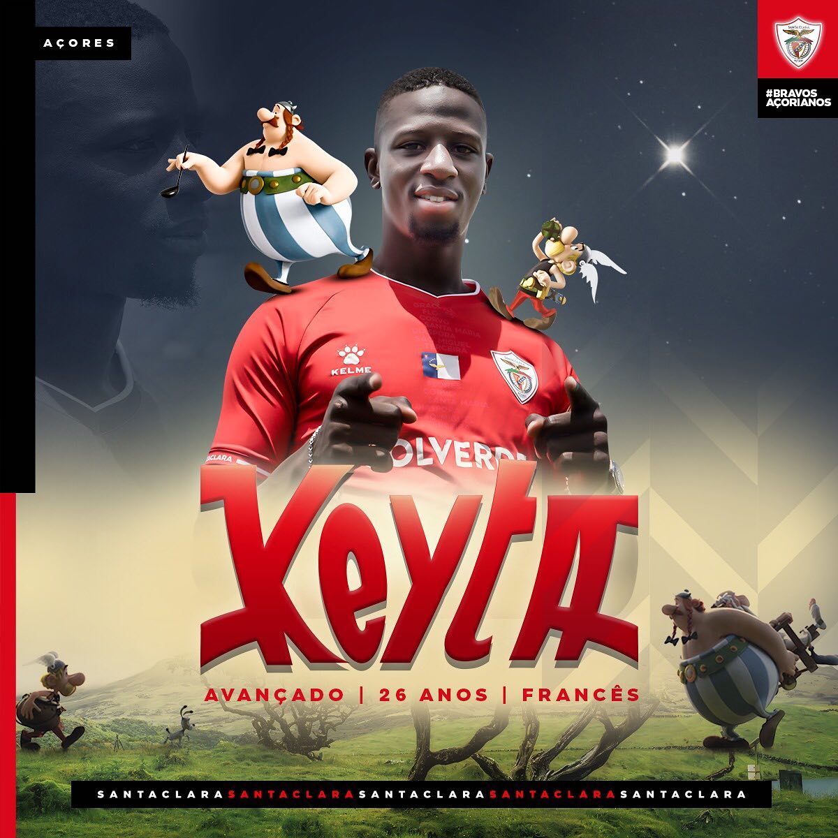 Extremo francês Hamidou Keyta reforça Santa Clara