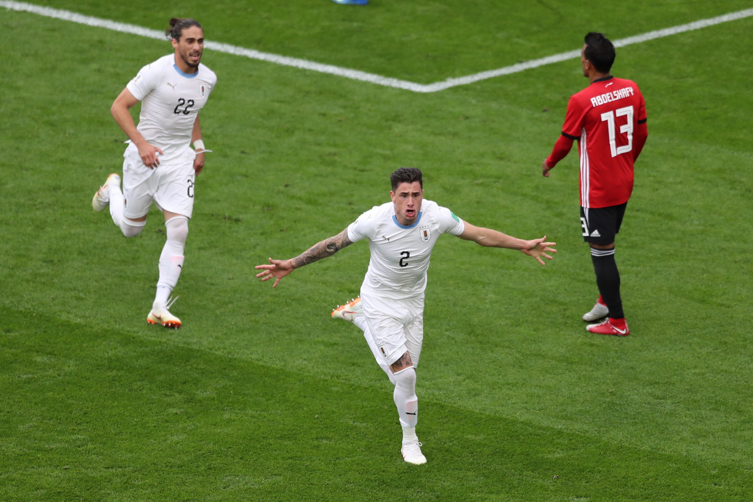Uruguai bate Egito com golo de Giménez a acabar
